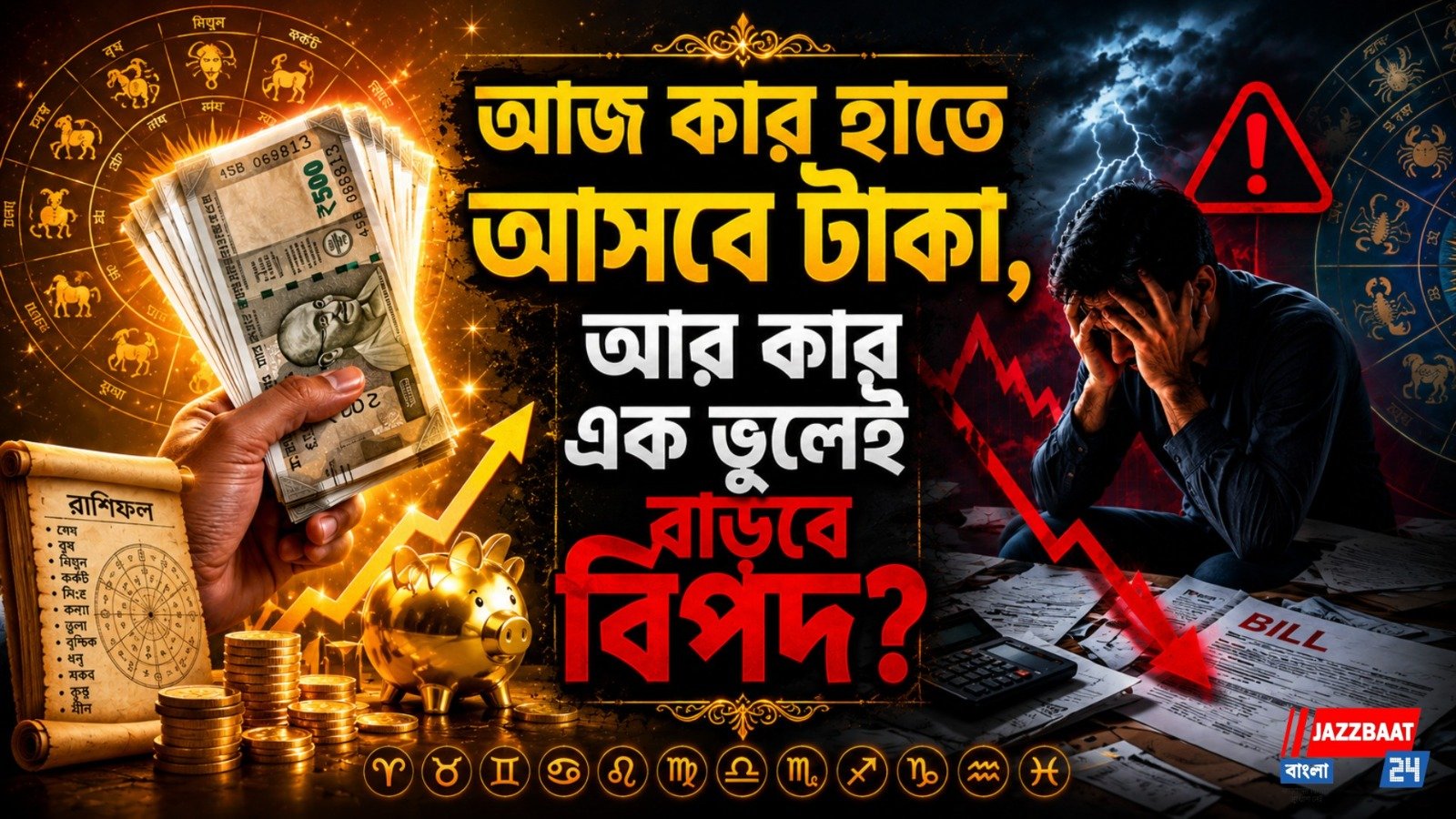 আজ কার হাতে আসবে টাকা, আর কার এক ভুলেই বাড়বে বিপদ?