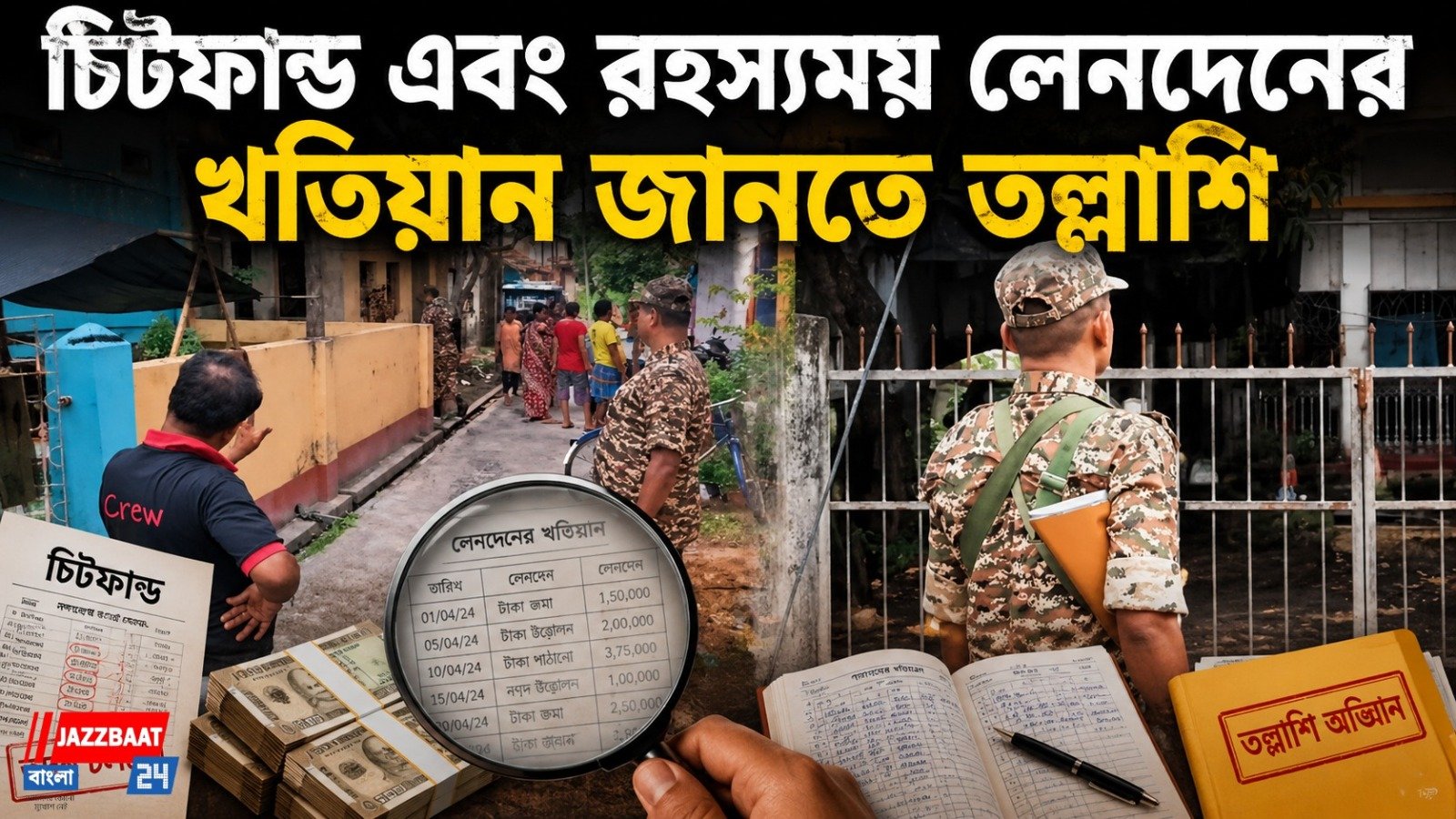 চিটফান্ড এবং রহস্যময় লেনদেনের খতিয়ান জানতে তল্লাশি