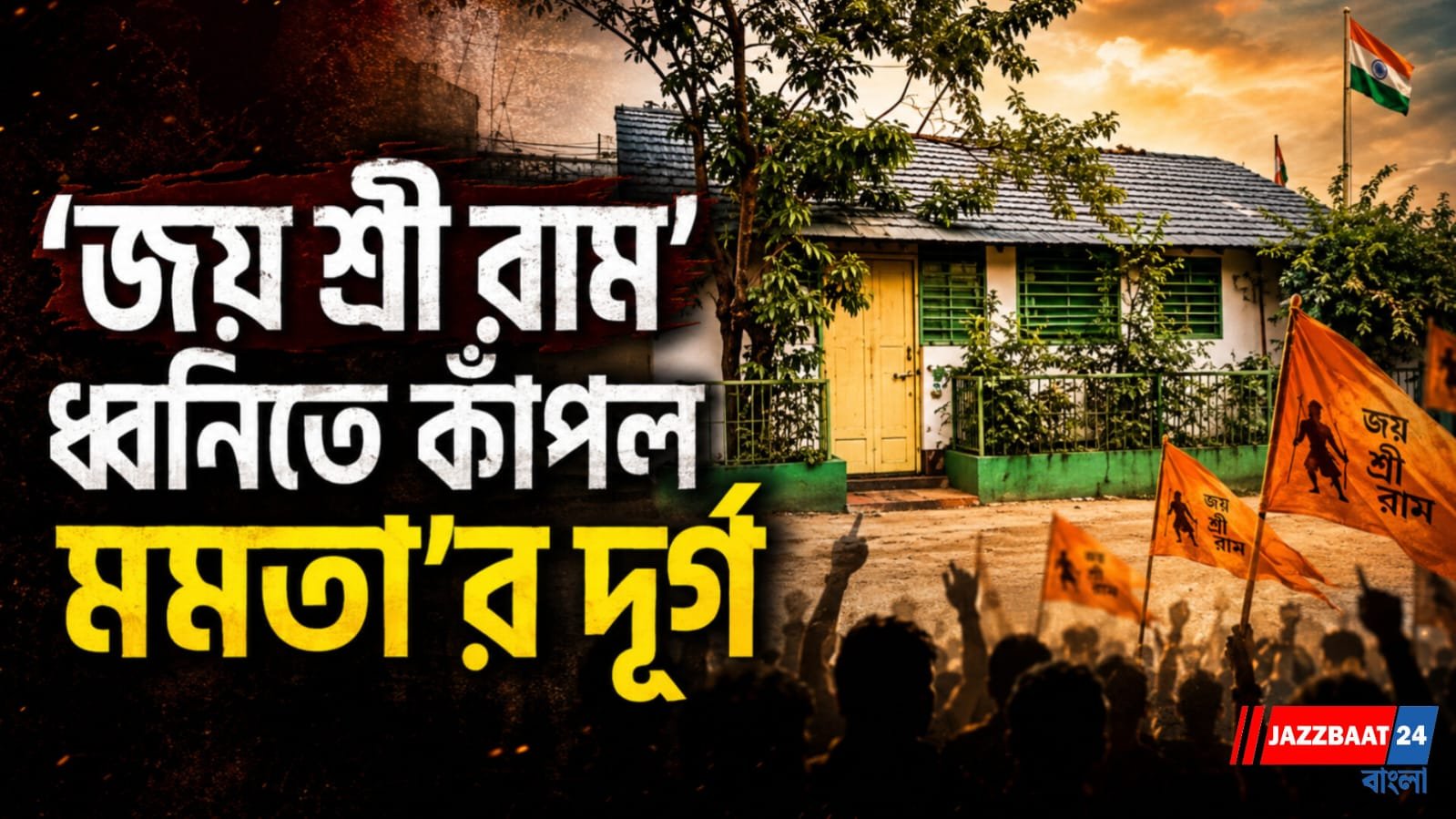 '২১শে জুলাই'য়ের আবহে উত্তেজনা, কালীঘাটে বিজেপির বিক্ষোভ