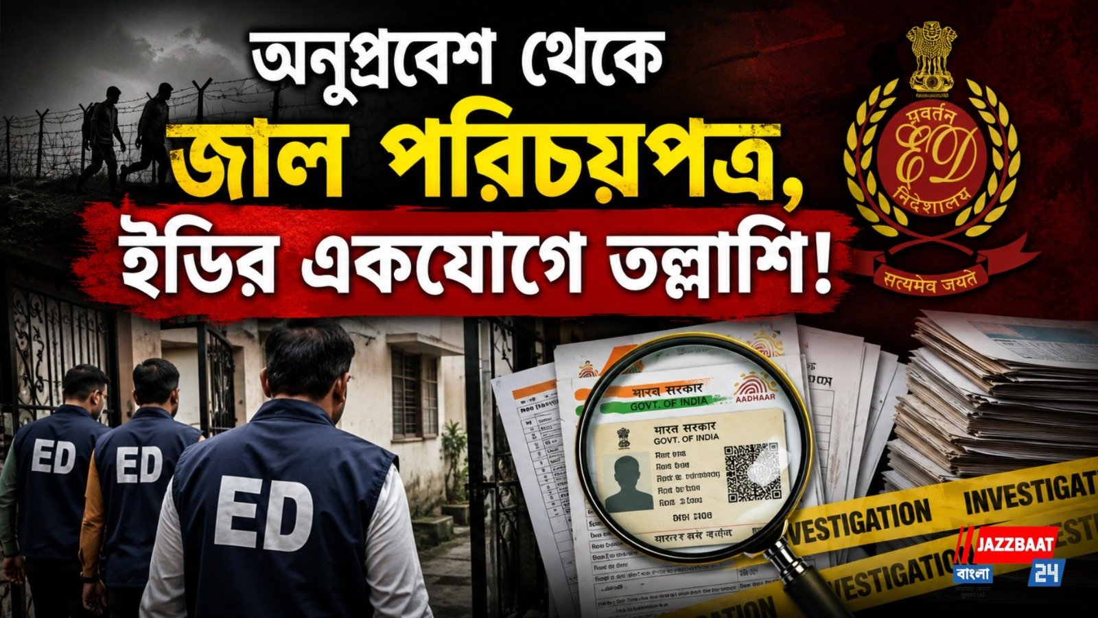 বাংলায় ইডির বড় অভিযান, রোহিঙ্গা-বাংলাদেশি অনুপ্রবেশের মাধ্যমে কোটি কোটি টাকা লেনদেন!