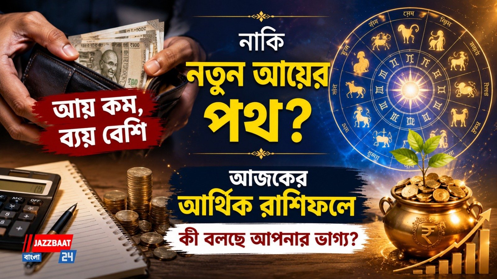 আয় কম, ব্যয় বেশি নাকি নতুন আয়ের পথ? আজকের আর্থিক রাশিফলে কী বলছে আপনার ভাগ্য?