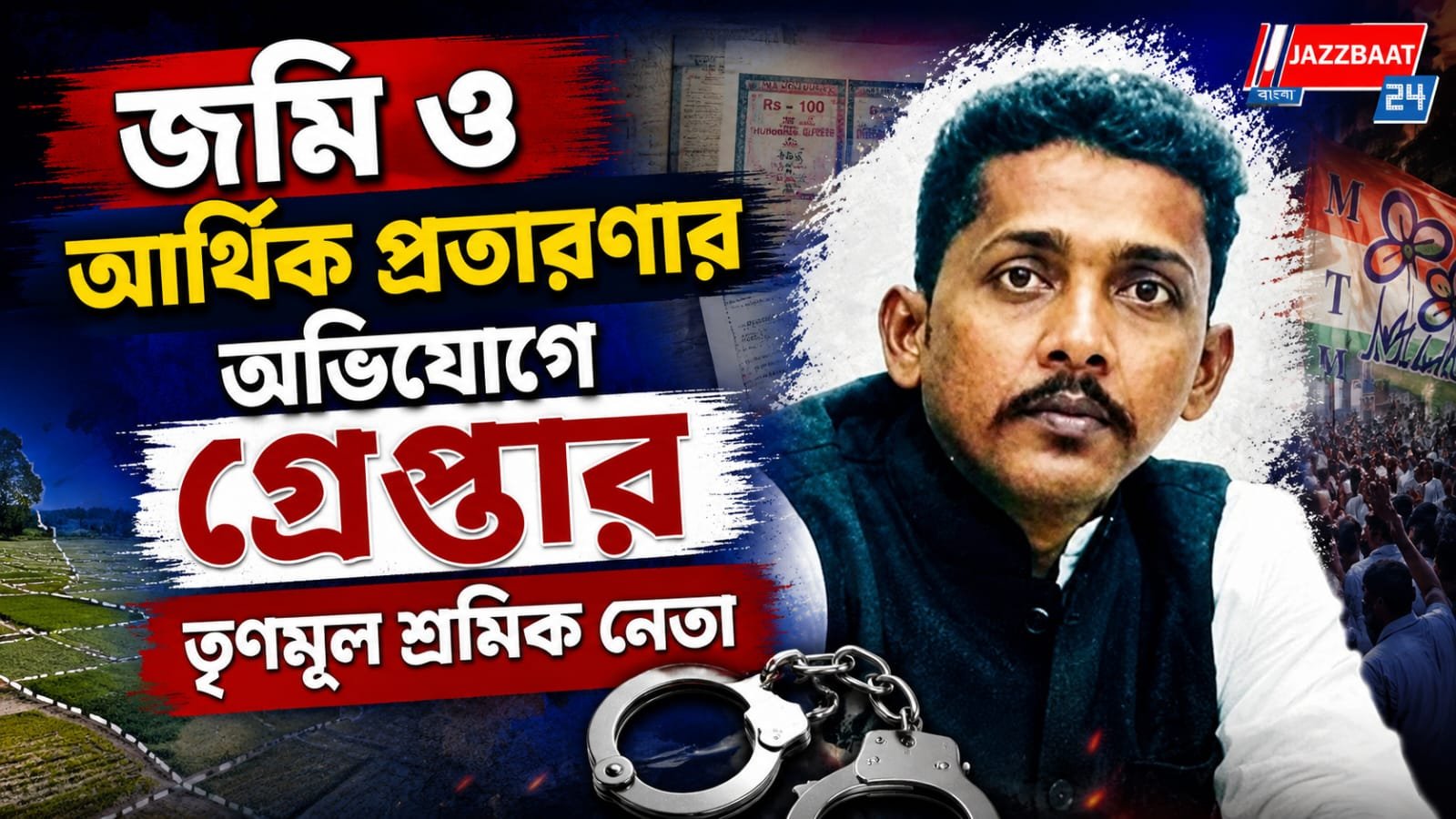 জমি ও আর্থিক প্রতারণার অভিযোগে গ্রেপ্তার তৃণমূল শ্রমিক নেতা