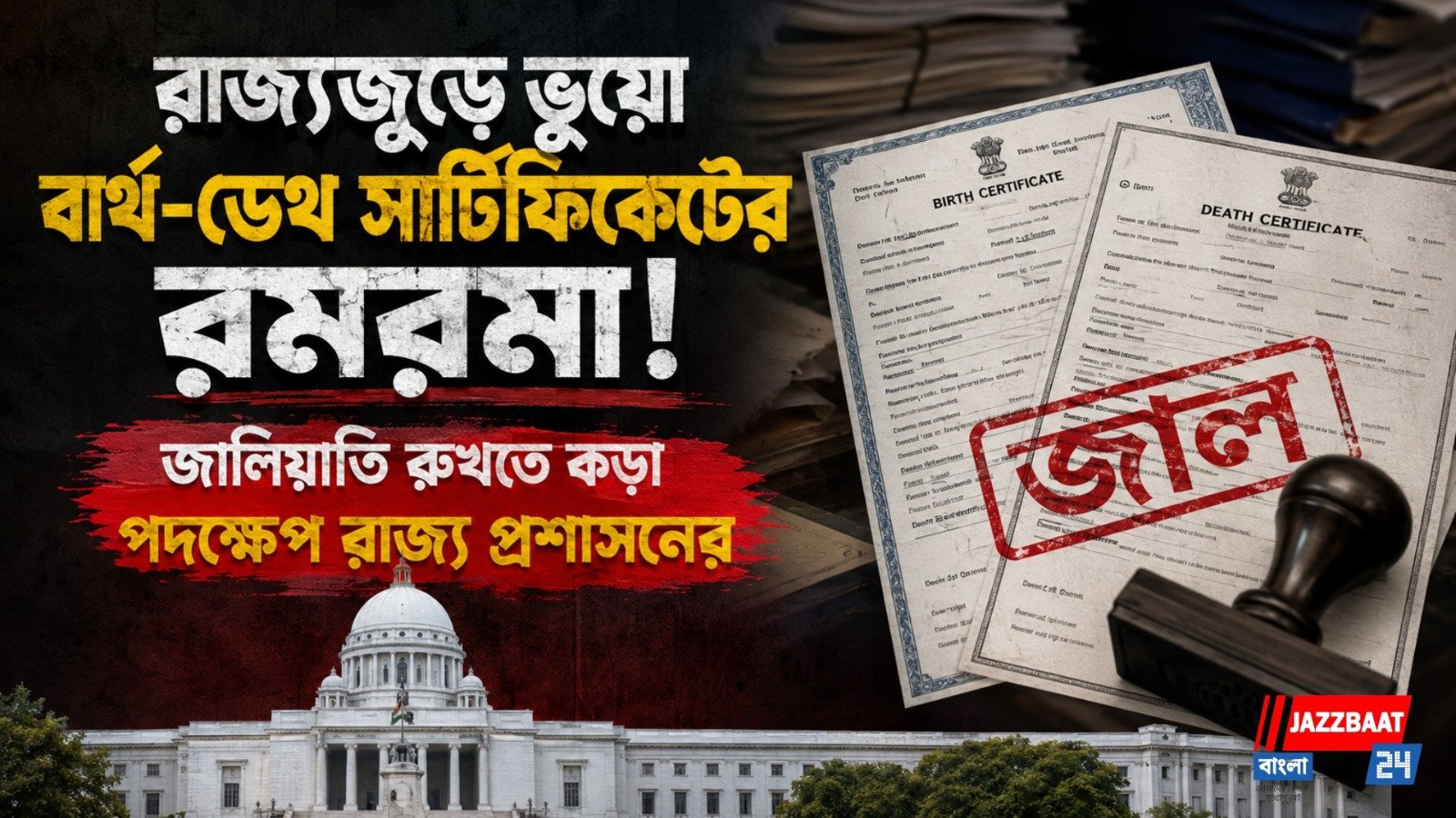 পুলিশকে বার্থ-ডেথ সার্টিফিকেটের নথি সংরক্ষণের নির্দেশ, জেলায় জেলায় শুরু অভিযান