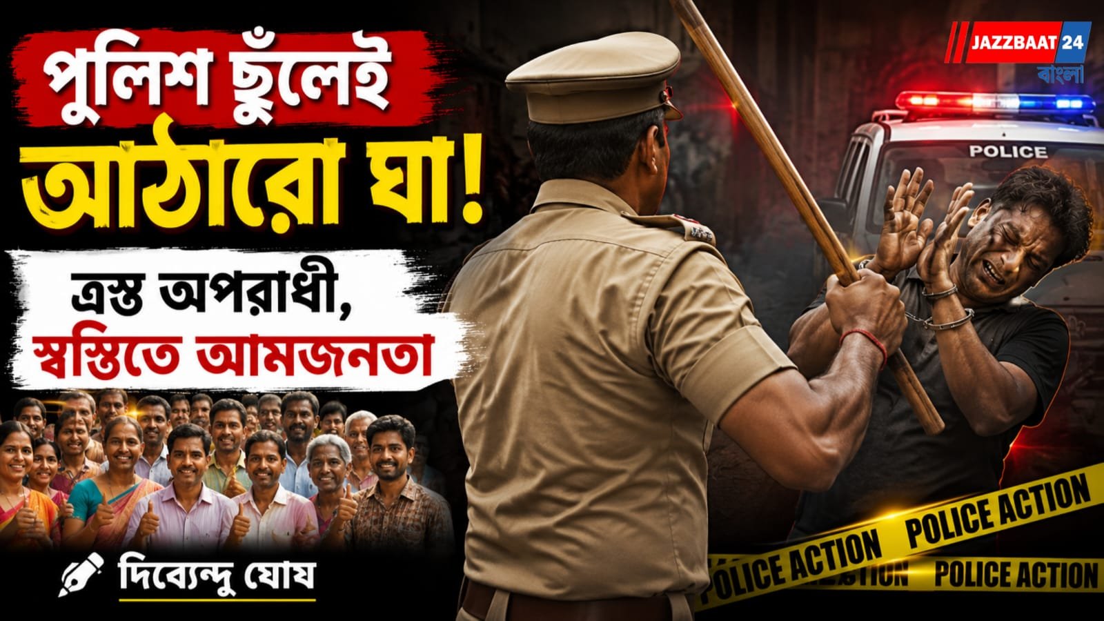 পুলিশ ছুঁলেই আঠারো ঘা! ত্রস্ত অপরাধী, স্বস্তিতে আমজনতা