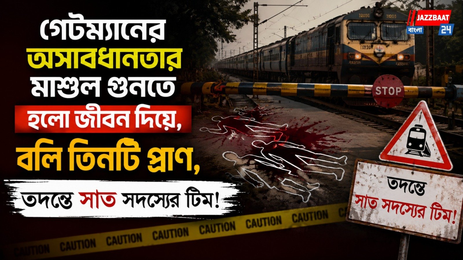 নেশাগ্রস্ত গেটম্যানের গাফিলতিতে ঝরে গেল তিনটি প্রাণ, গ্রেপ্তার গেটম্যান
