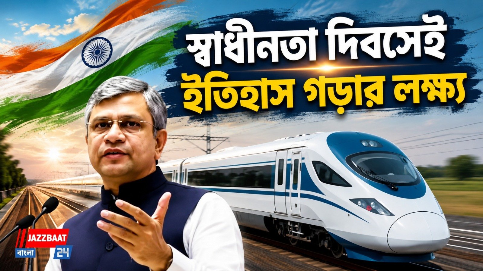 ২০২৭-এ ছুটবে ভারতের প্রথম বুলেট ট্রেন: রেলমন্ত্রী
