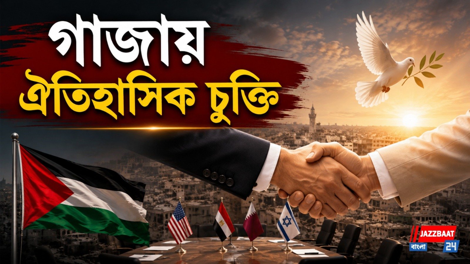 গাজায় শান্তির লক্ষ্যে ‘ঐতিহাসিক’ চুক্তি, অস্ত্র ছাড়বে হামাস: ট্রাম্প