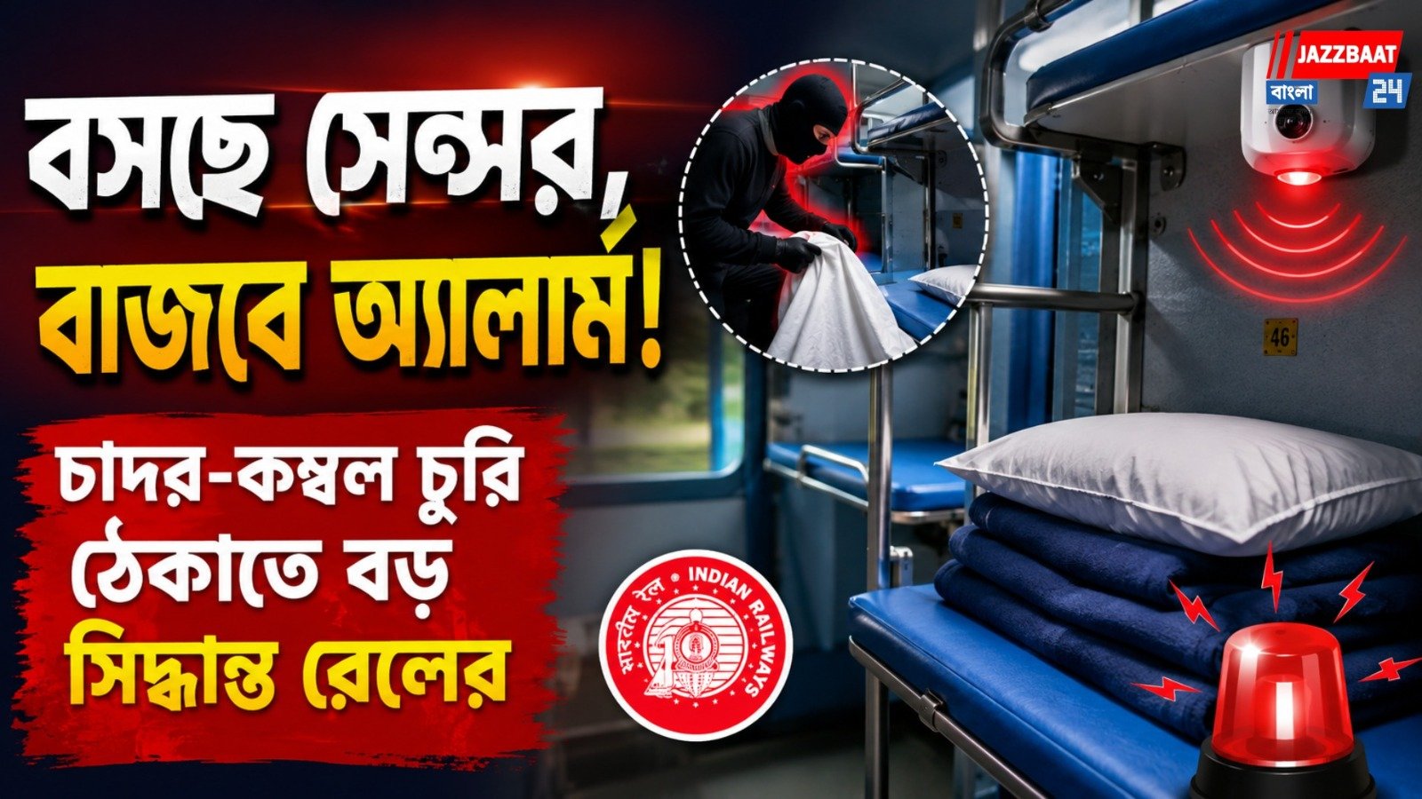 বসছে সেন্সর, বাজবে অ্যালার্ম! চাদর-কম্বল চুরি ঠেকাতে বড় সিদ্ধান্ত রেলের