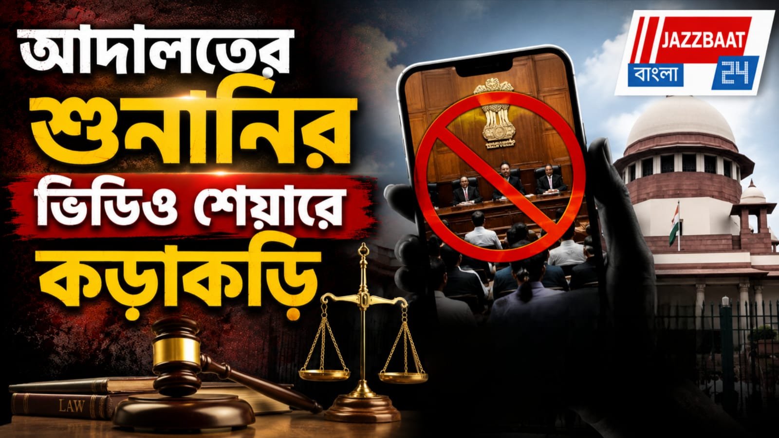 অনুমতি ছাড়া সুপ্রিম কোর্টের শুনানির অডিও-ভিডিও প্রকাশে নিষেধাজ্ঞা জারি