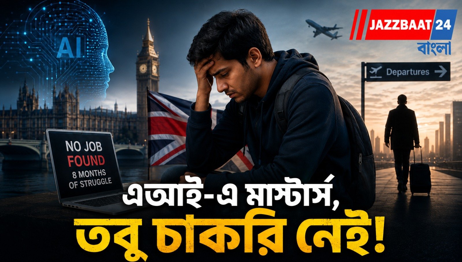 এআই-এ মাস্টার্স, তবু চাকরি নেই! আট মাসের ব্যর্থ লড়াই শেষে দেশে ফেরার সিদ্ধান্ত ব্রিটেনপ্রবাসী ভারতীয় যুবকের