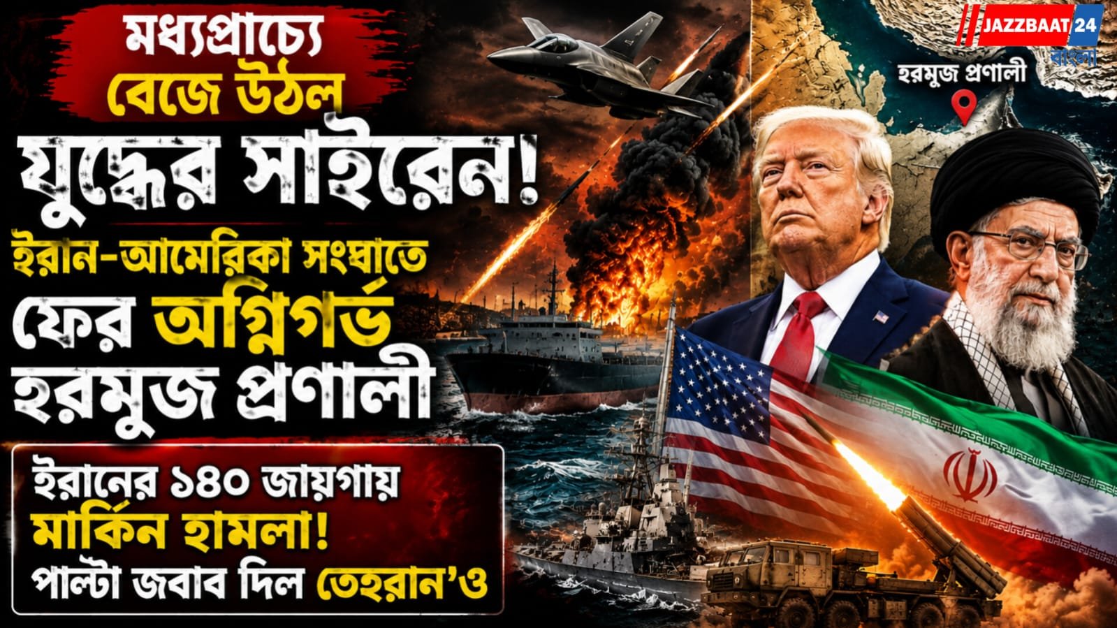 মধ্যপ্রাচ্যে বেজে উঠল যুদ্ধের সাইরেন! ইরান-আমেরিকা সংঘাতে ফের অগ্নিগর্ভ হরমুজ প্রণালী