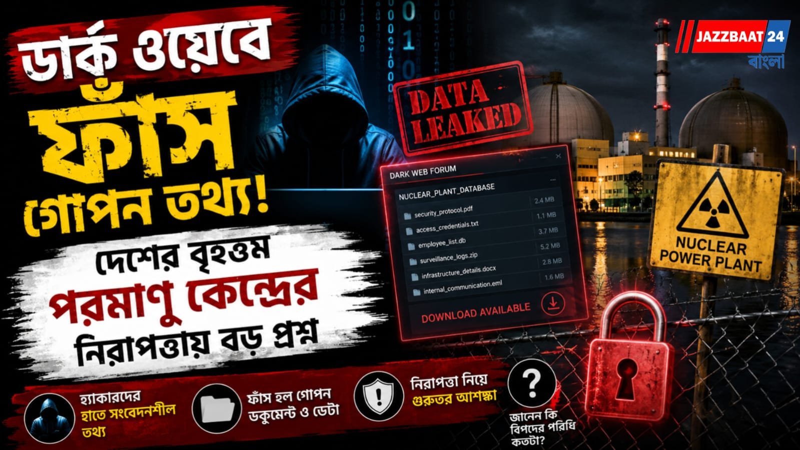 ডার্ক ওয়েবে ফাঁস গোপন তথ্য! দেশের বৃহত্তম পরমাণু কেন্দ্রের নিরাপত্তায় বড় প্রশ্ন
