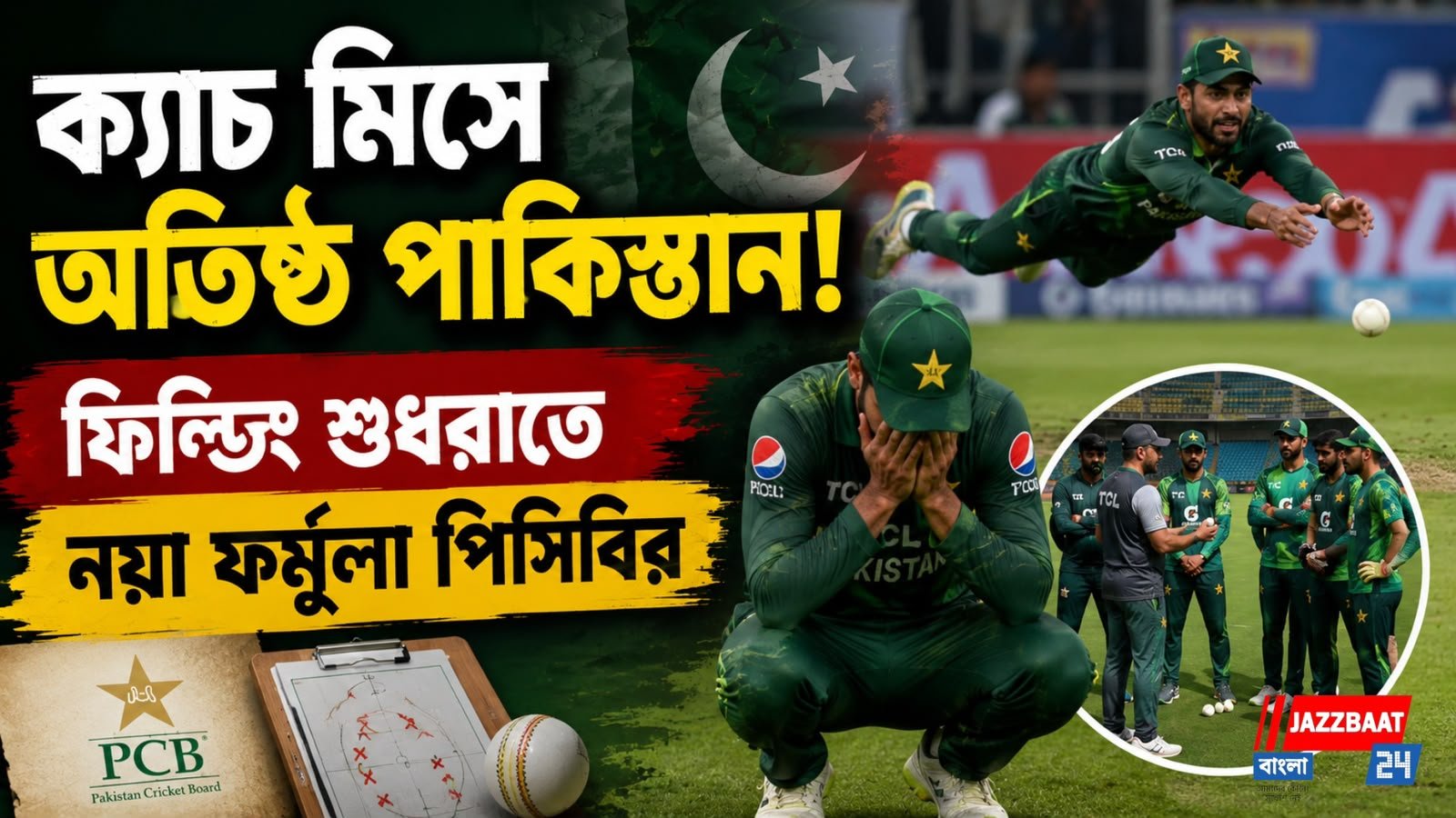 ক্যাচ মিসে অতিষ্ঠ পাকিস্তান! ফিল্ডিং শুধরাতে নয়া ফর্মুলা পিসিবির