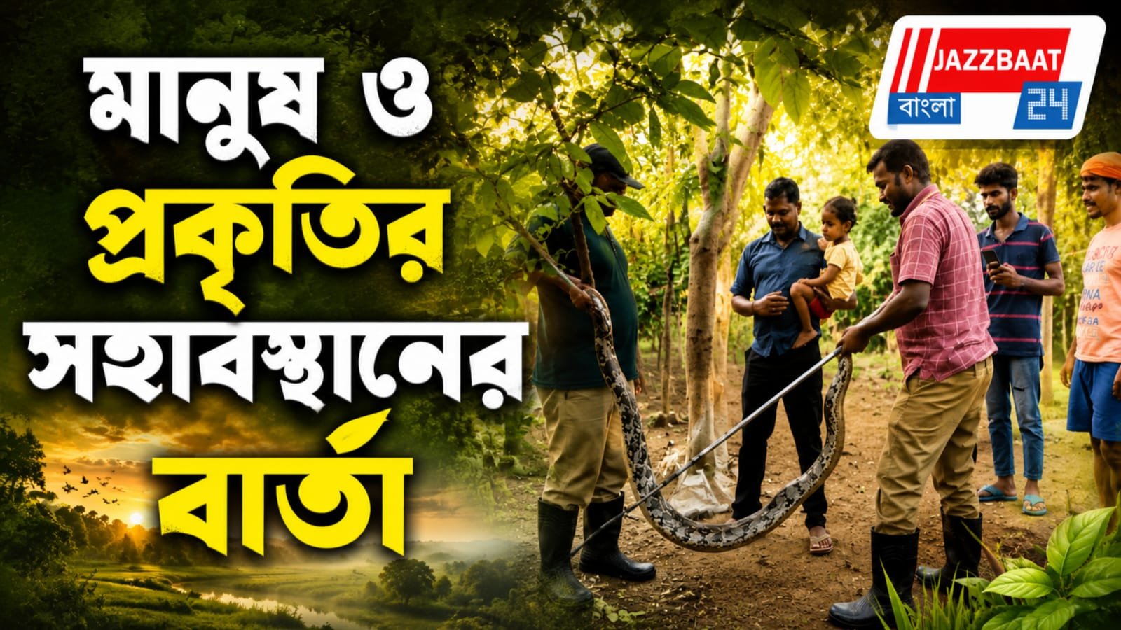 গৃহস্থের বাড়ির সামনে বিশাল অজগর, বনদপ্তরের তৎপরতায় ফিরল জঙ্গলে