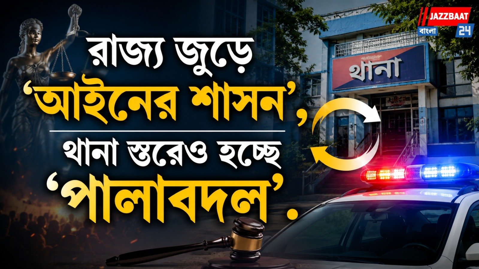 পুলিশ প্রশাসনে ভোলবদল!বদলি তেত্রিশজন অফিসার