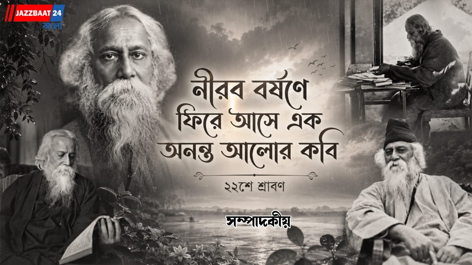 নীরব বর্ষণে ফিরে আসে এক অনন্ত আলোর কবি