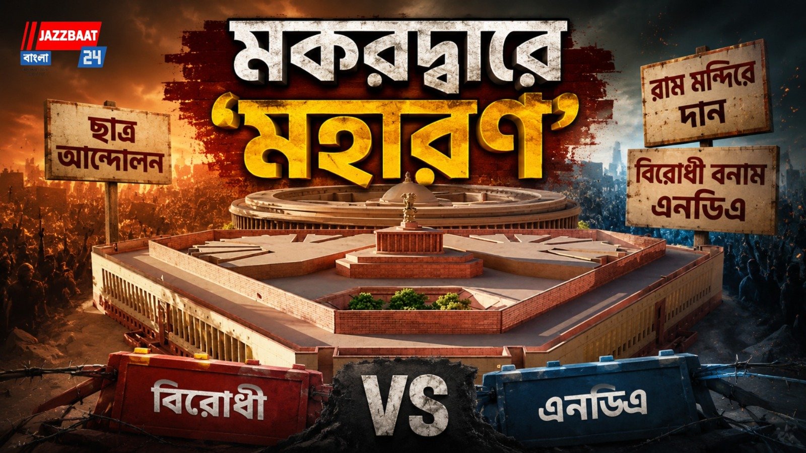 মকরদ্বারে সন্মুখ সমর! অমিত শাহকে নিশানা করে বিরোধী স্লোগান, পাল্টা রাহুলকে আক্রমণ বিজেপির