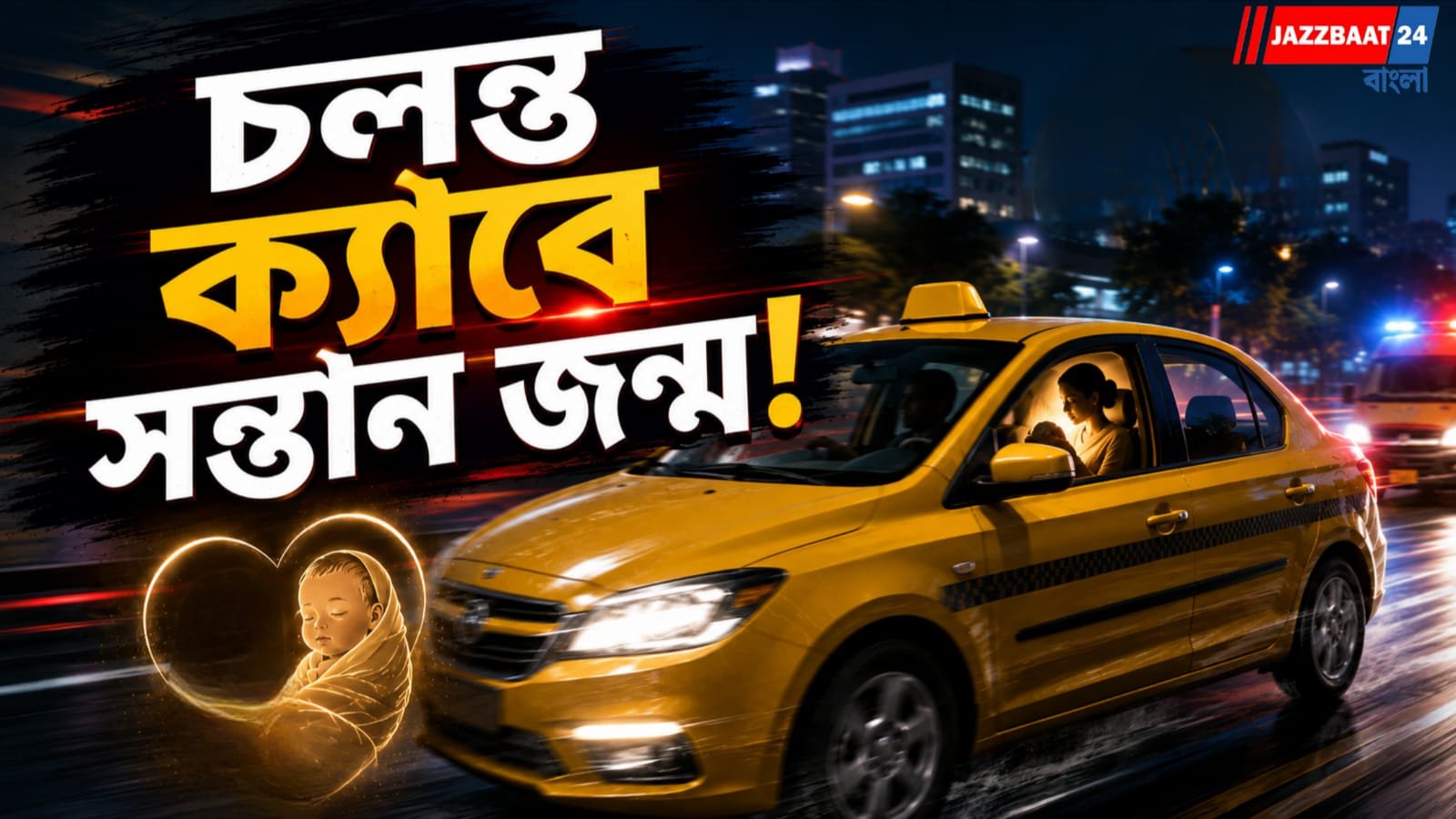 হঠাৎ প্রসবযন্ত্রণা! চলন্ত গাড়িতে এক সন্তানের জন্ম, হাসপাতালে প্রসব অপরজন