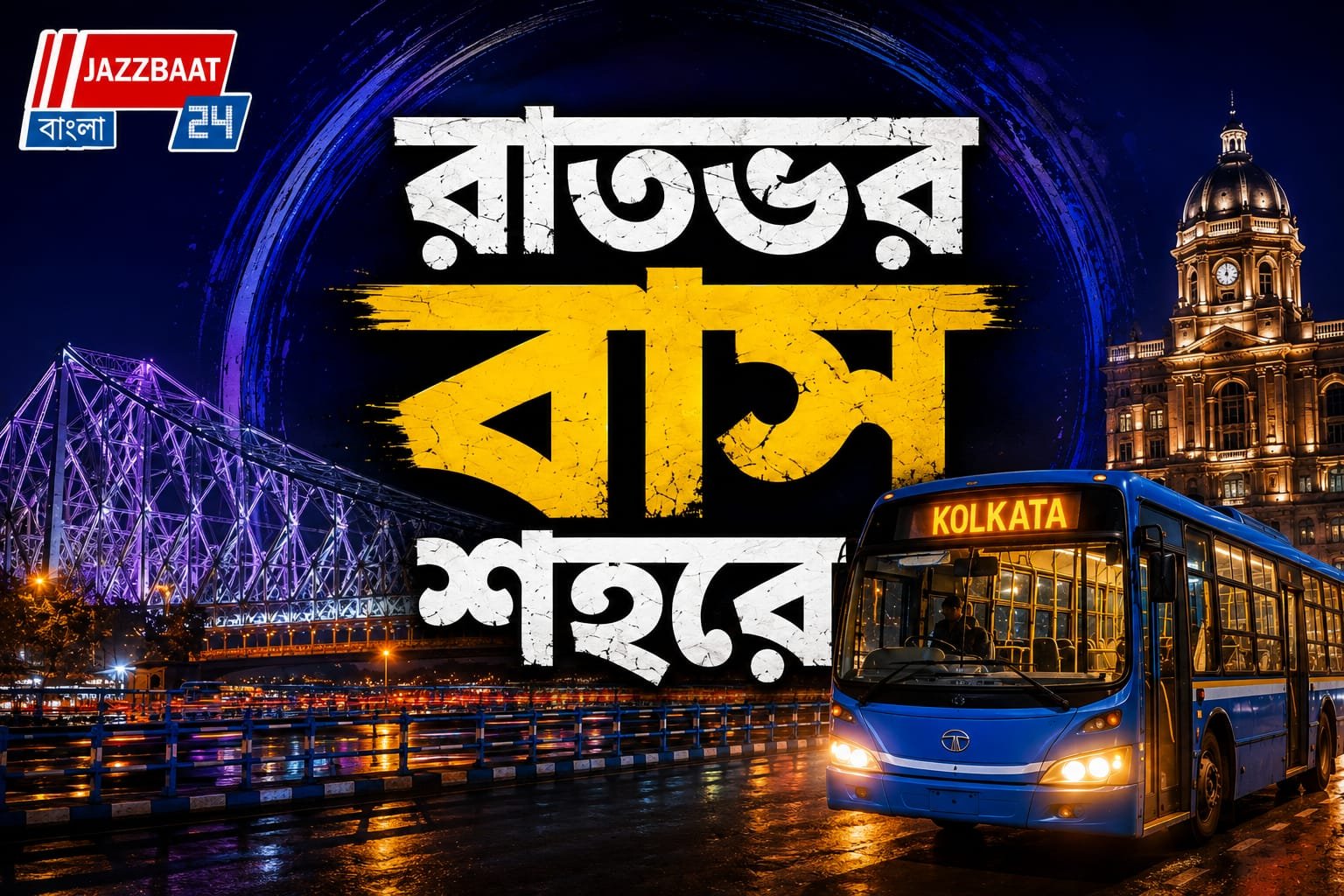 বাড়ি ফিরতে আর চিন্তা নেই, এবার রাতের কলকাতায় মিলবে বাস পরিষেবা
