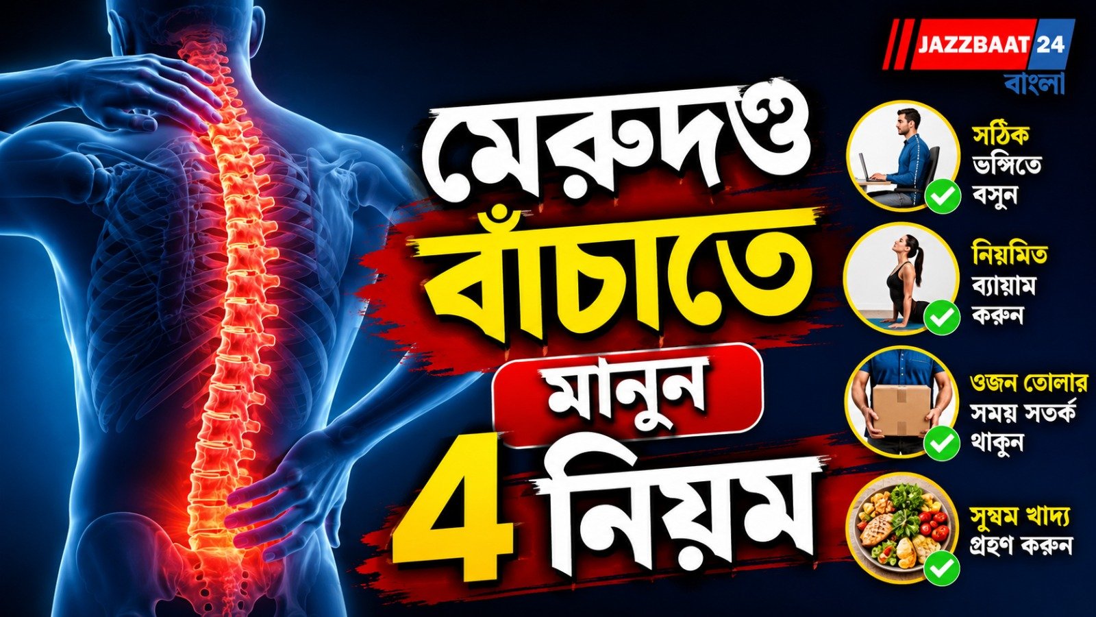 ডেস্কে ঘণ্টার পর ঘণ্টা কাজ? মেরুদণ্ড সুস্থ রাখতে মেনে চলুন এই নিয়ম