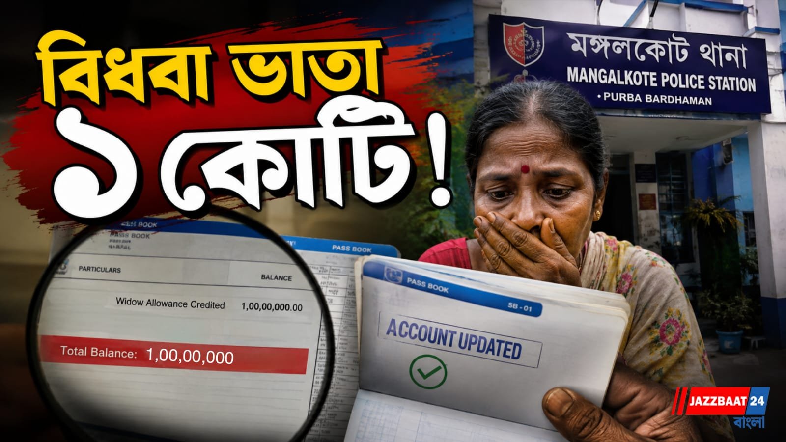 বিধবা ভাতার অ্যাকাউন্টে কোটি কোটি টাকা, হতবাক মঙ্গলকোটের পরিচারিকা