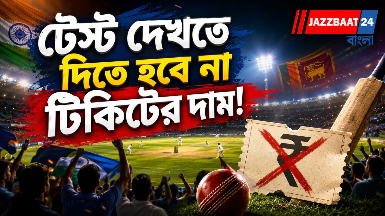 অভূতপূর্ব অফার! ভারতের বিরুদ্ধে টেস্টে গ্যালারি ভরাতে দুর্দান্ত উপহারের ঘোষণা শ্রীলঙ্কা বোর্ডের