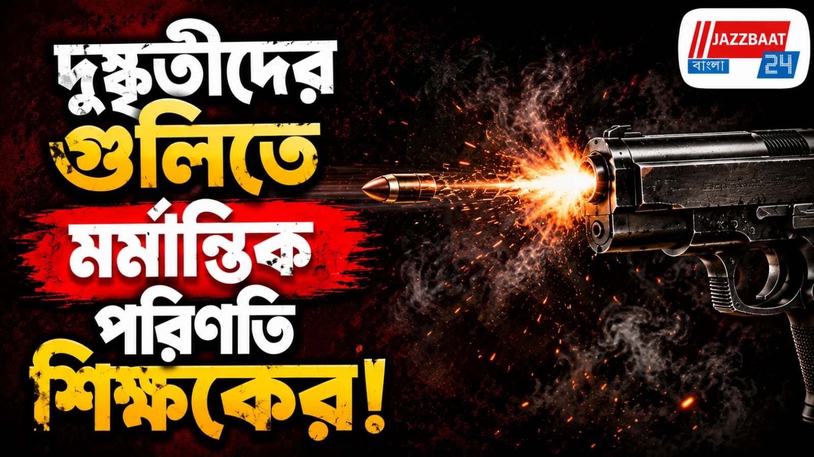 প্রকাশ্যে দিনের আলোতে গুলিবিদ্ধ প্রধান শিক্ষক, হল না শেষ রক্ষা
