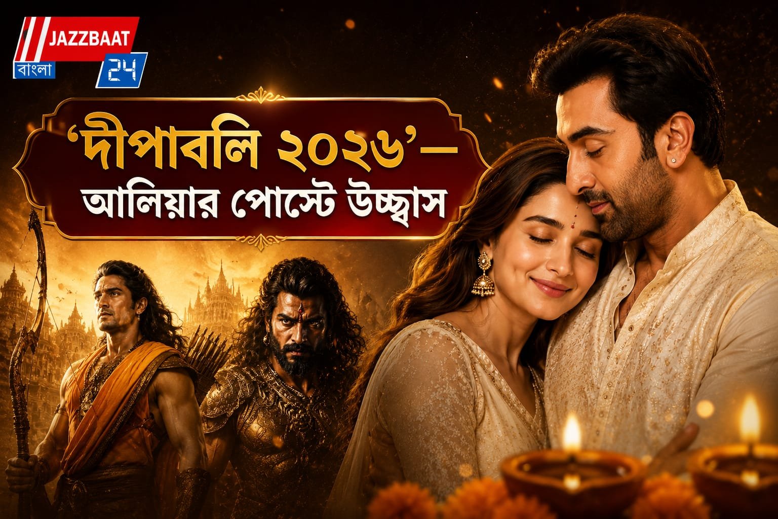 ‘রাম’কে দেখে প্রেমে পড়লেন আলিয়া! বাড়ালেন ‘রামায়ণ’-এর উন্মাদনা