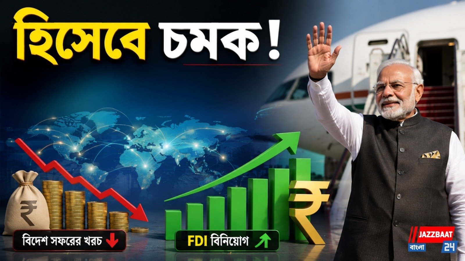 পাঁচ বছরে প্রধানমন্ত্রীর বিদেশ সফরে খরচ কমেছে, বেড়েছে বিদেশি বিনিয়োগের দাবি কেন্দ্রের