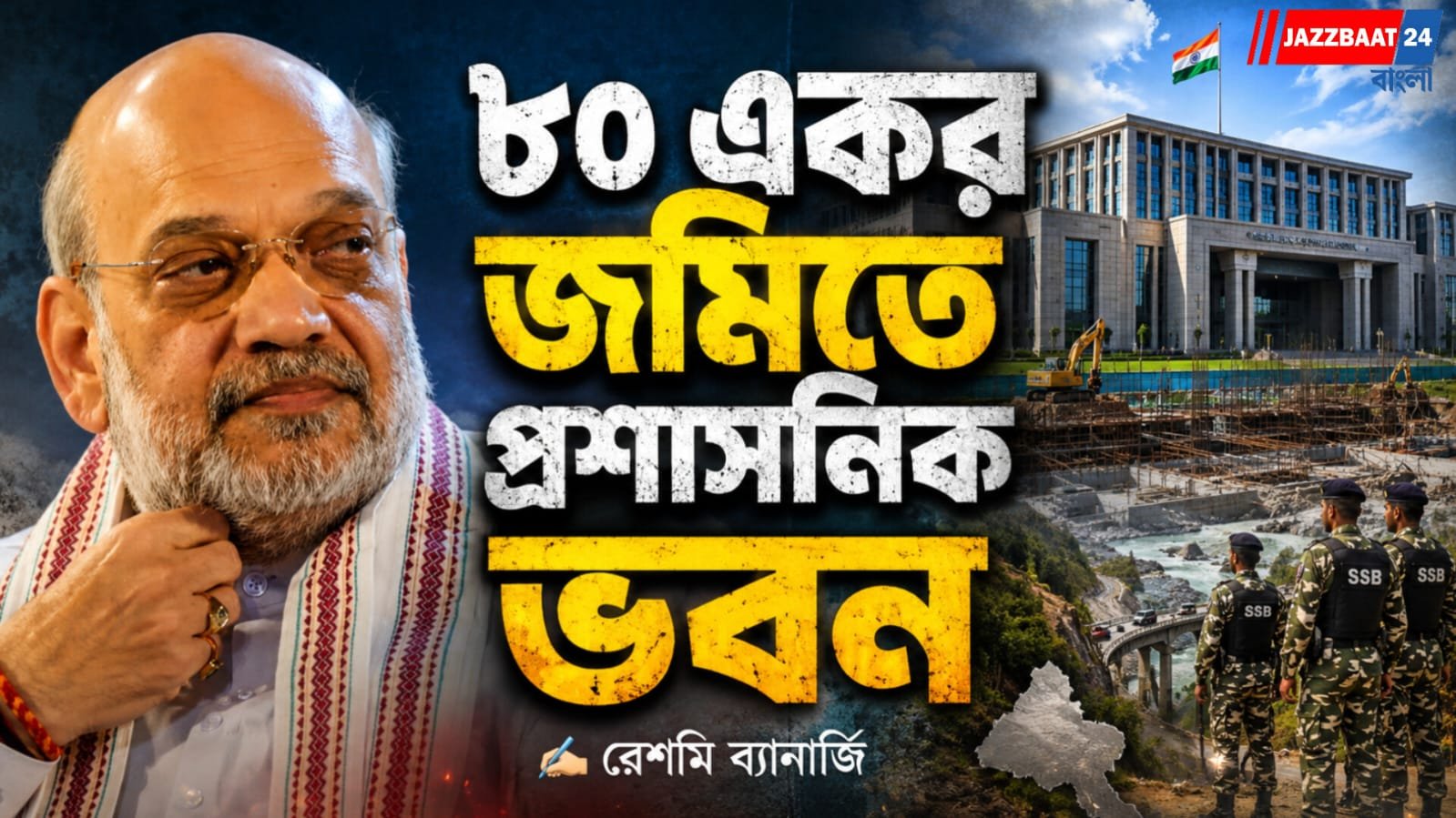 উত্তরবঙ্গের জন্য বড় ঘোষণা শাহের, ৮০ একর জমিতে গড়ে উঠছে প্রশাসনিক ভবন