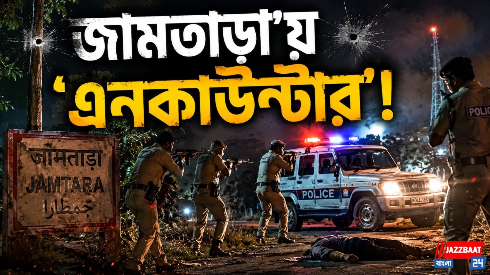 পুলিশকর্মীকে লক্ষ্য করে গুলি, পাল্টা গুলিতে ঝাঁঝরা গ্যাংস্টার!