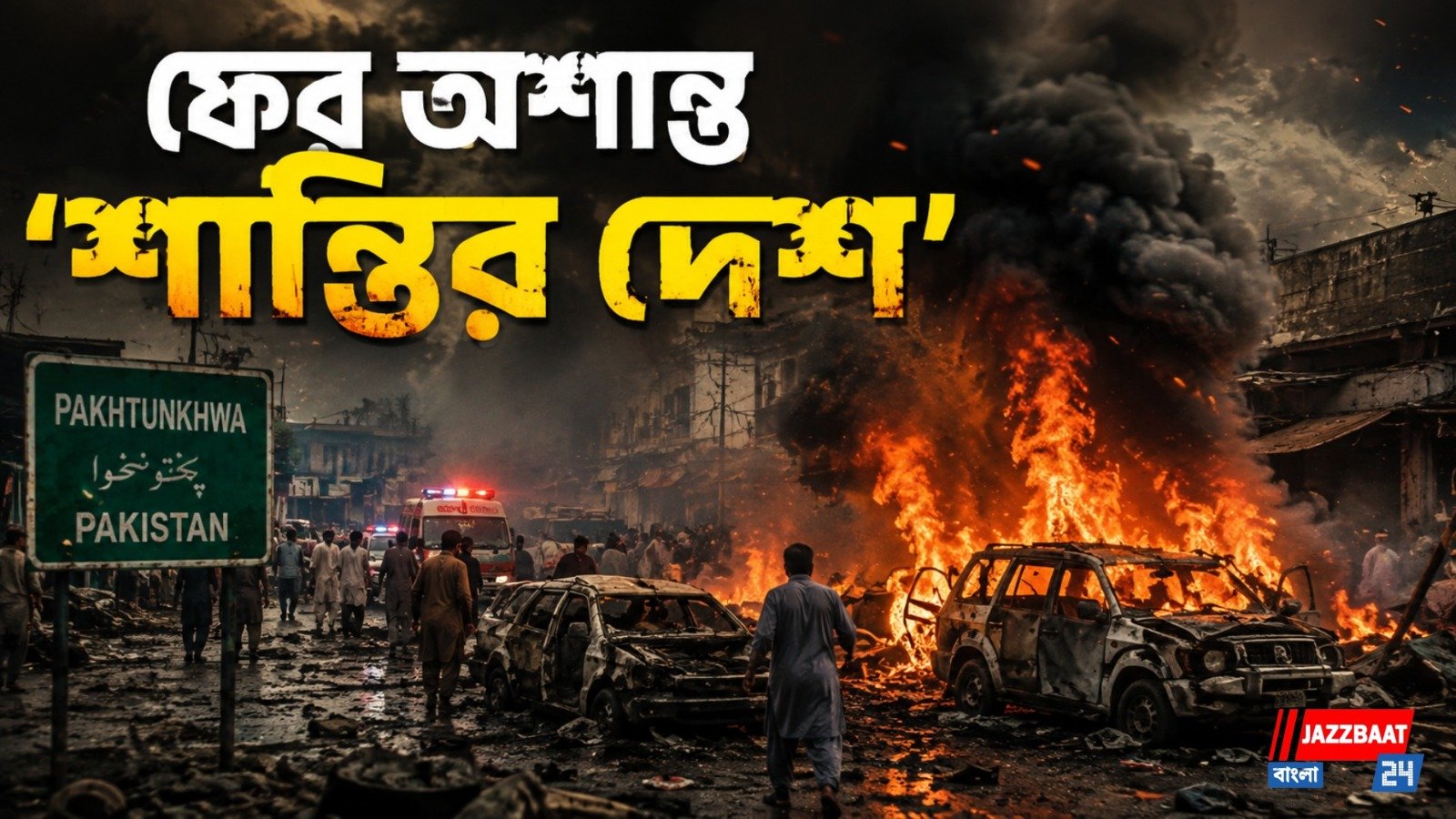 আগুন জ্বলছে 'পাখতুনখোয়া'য়,বোমা বিস্ফোরণে নিহত ১৩