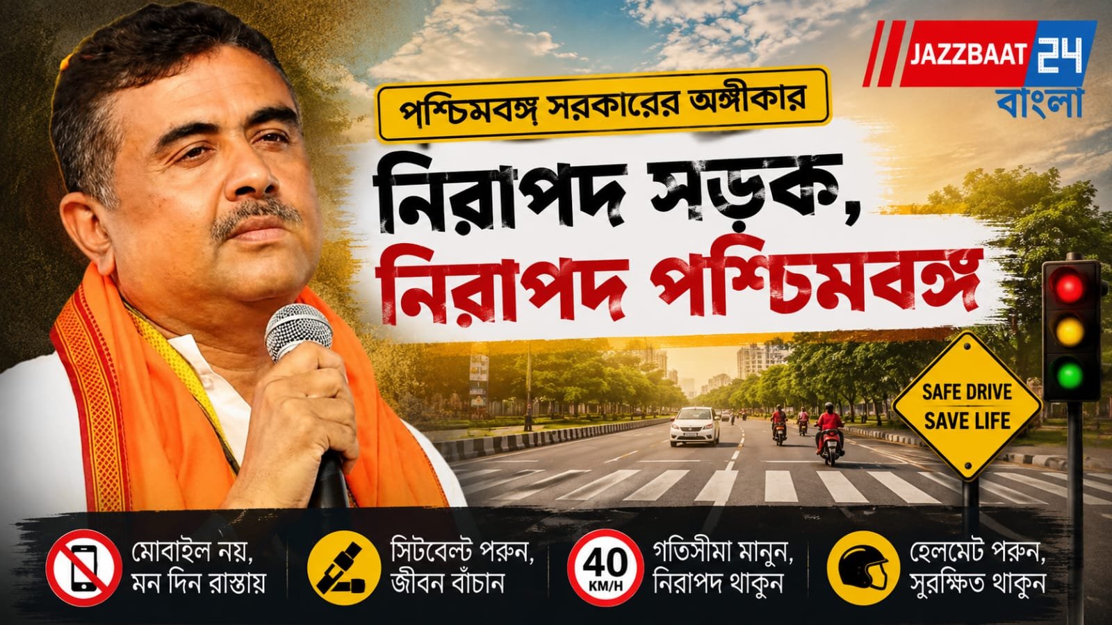 আরম্ভ হল 'পথ নিরাপত্তা সপ্তাহ ২০২৬', প্রচারে স্বয়ং মুখ্যমন্ত্রী