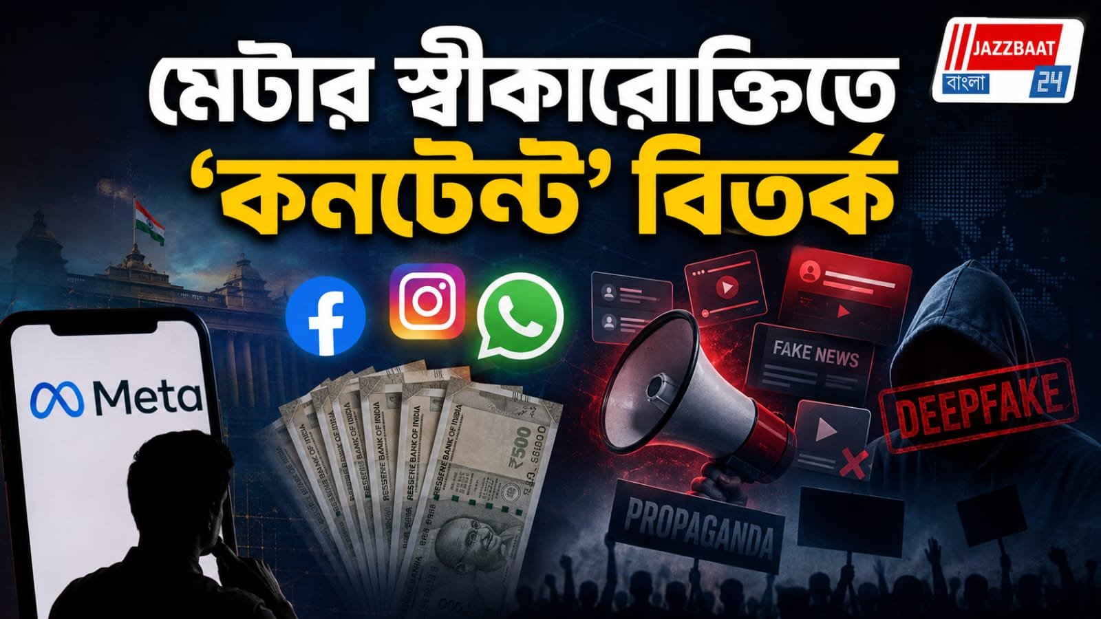 মেটার স্বীকারোক্তিতে নতুন বিতর্ক, বিশেষ কনটেন্ট ছড়াতে টাকা দেওয়ার অভিযোগ
