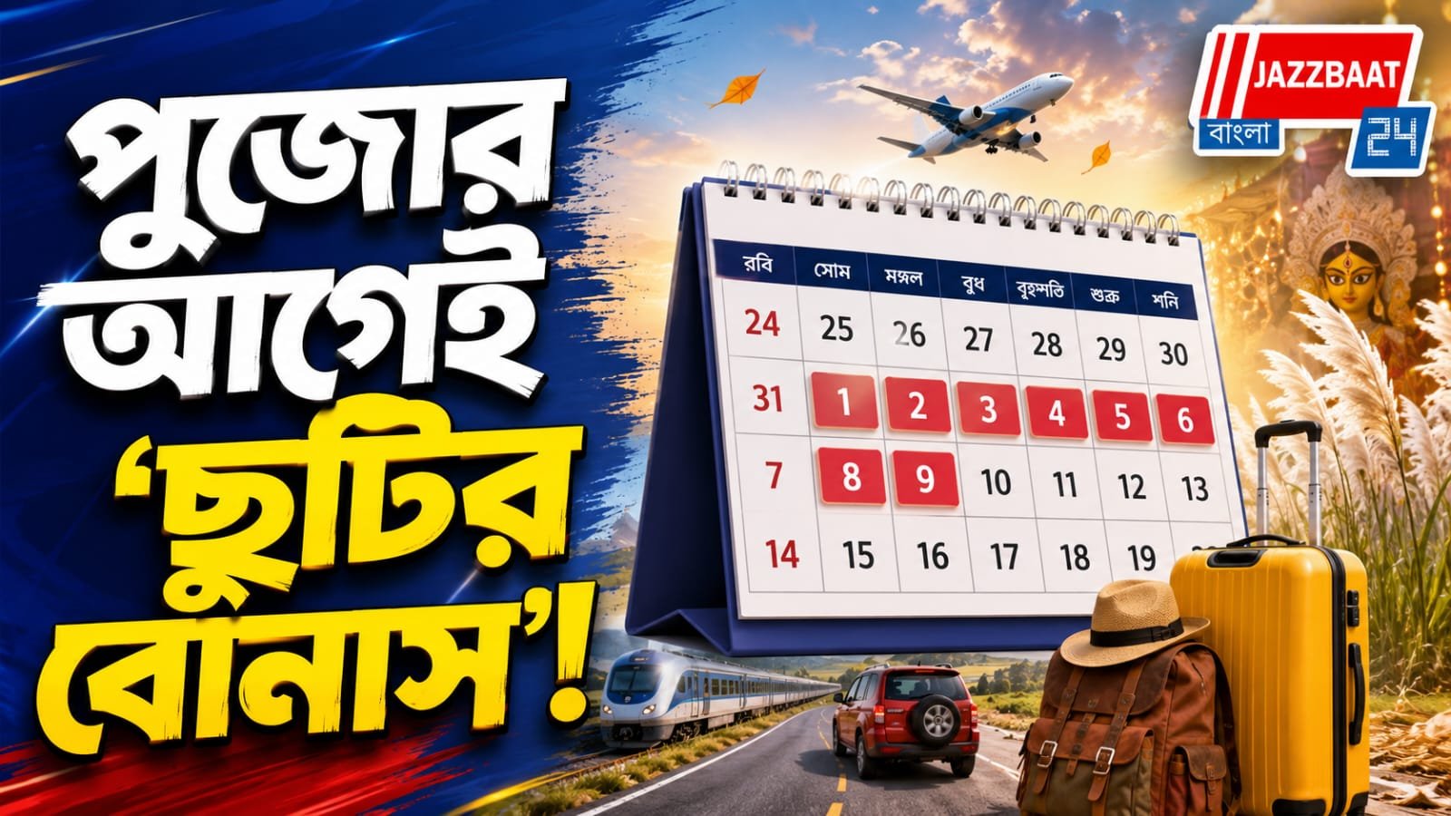 টানা ছুটির সুযোগ, আগস্ট-সেপ্টেম্বর জুড়ে খুশির মরসুম