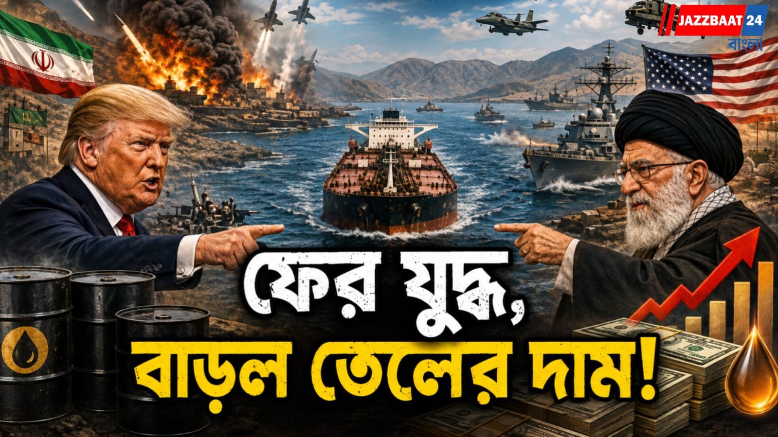 হরমুজ ঘিরে ফের যুদ্ধের আঁচ! লারাক দ্বীপে বিধ্বংসী হামলা আমেরিকার, পাল্টা দিল ইরানও