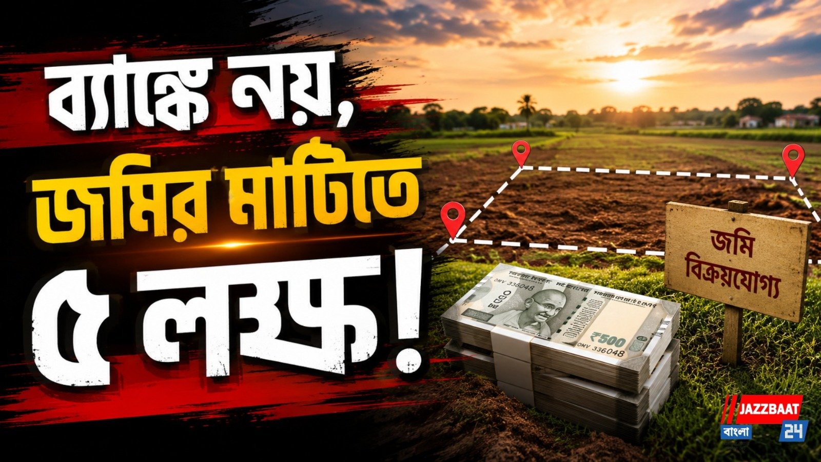 চোরের ভয়ে মাটিতে পুঁতেছিলেন ৫ লক্ষ টাকা,এক বছর পর খুলতেই মাথায় হাত!