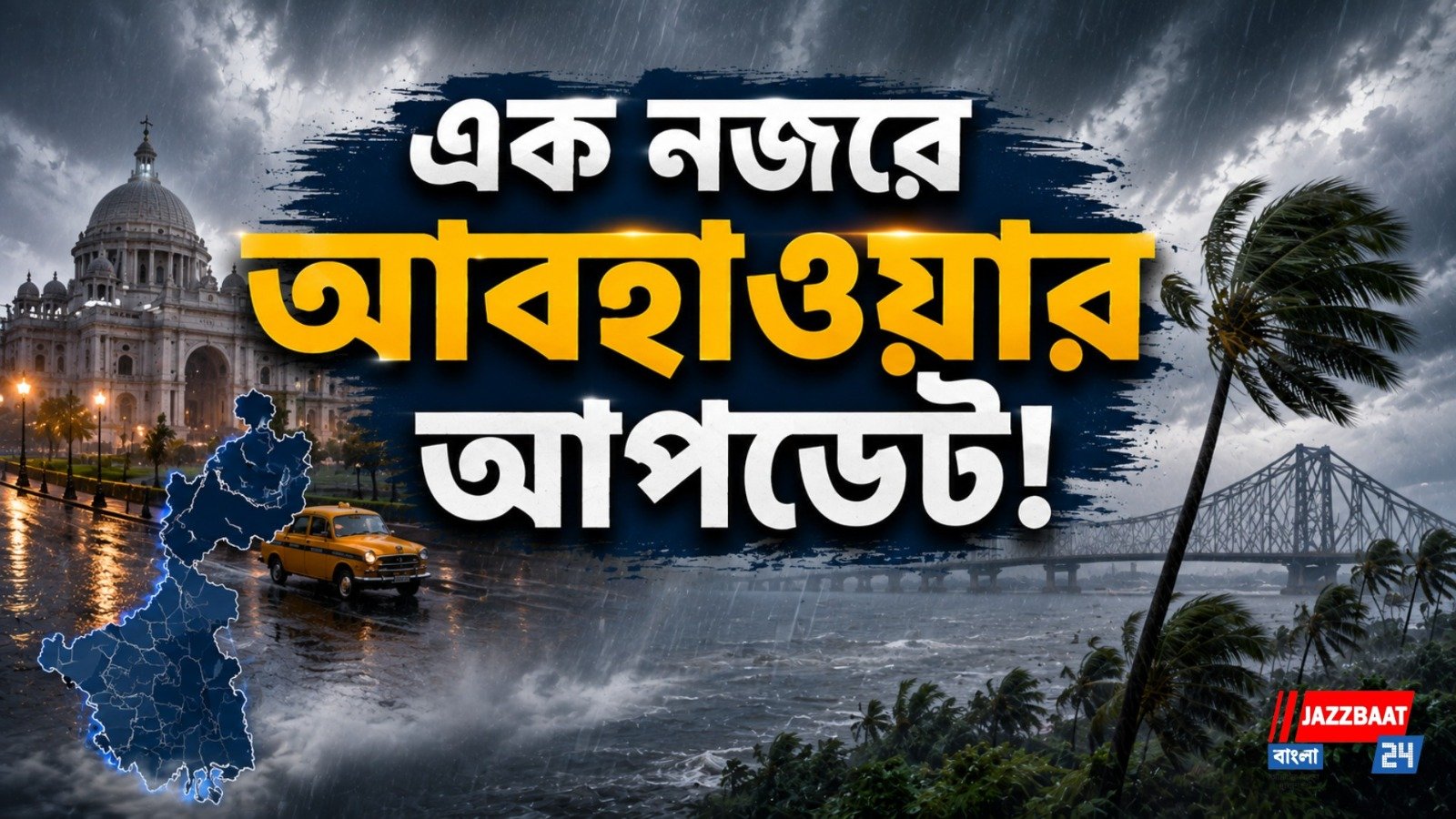 বাংলা জুড়ে বৃষ্টির দাপট, ভিজবে উত্তর থেকে দক্ষিণ সর্বত্র