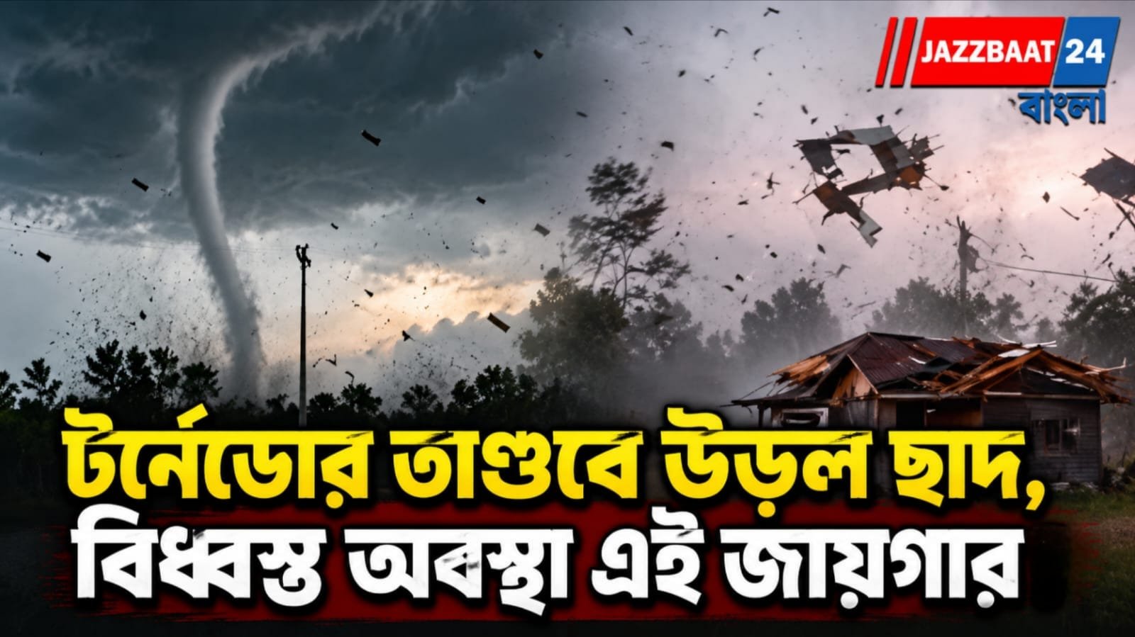 বিধ্বংসী টর্নেডোর দাপটে ব্যাপক ক্ষয়ক্ষতি! জারি হল সতর্কতা