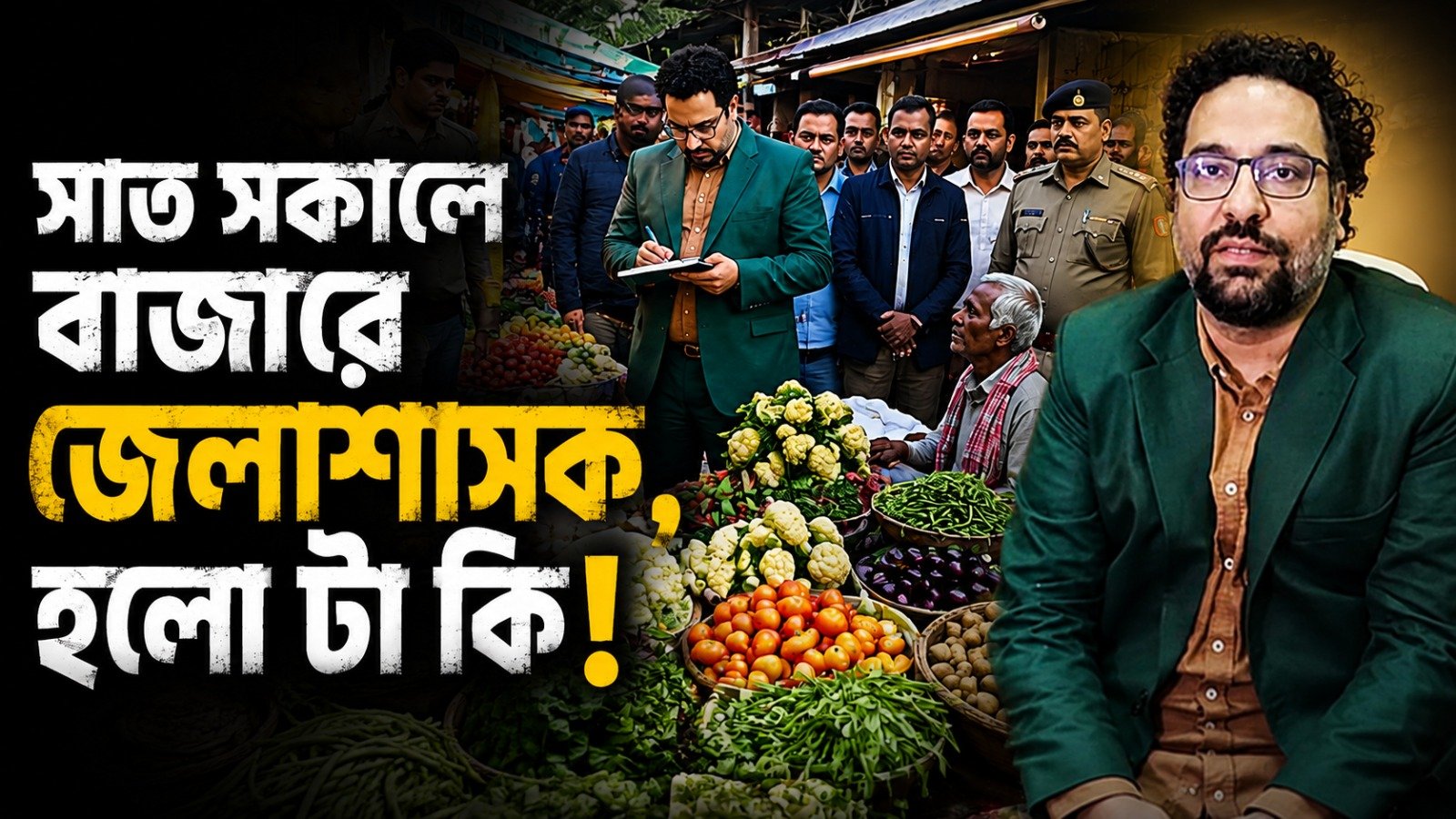ক্রেতাদের অভিযোগ শুনতে সরাসরি বাজারে জেলাশাসক, কড়া বার্তা ব্যবসায়ীদের