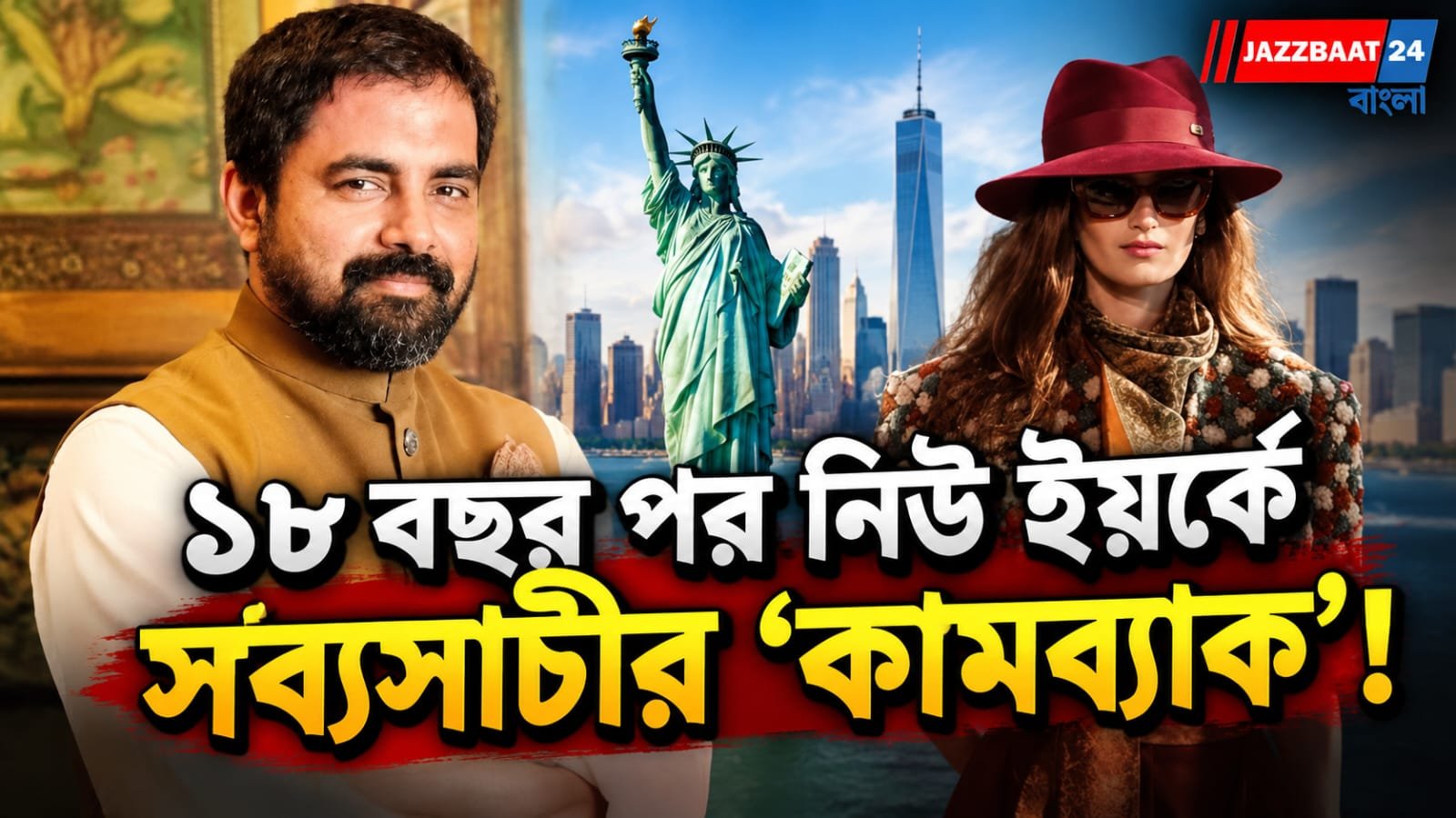 ১৮ বছর পর নিউ ইয়র্কে সব্যসাচীর প্রত্যাবর্তন, বদলে গেল চেনা ফ্যাশনের ছক!