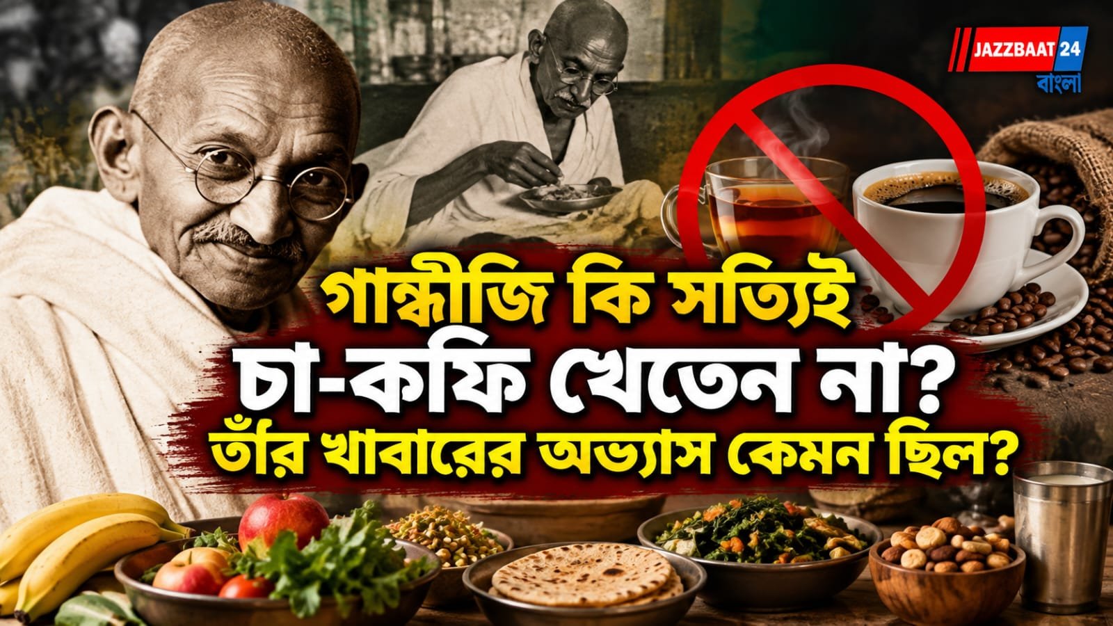 গান্ধীজি কি সত্যিই চা-কফি খেতেন না? তাঁর খাবারের অভ্যাস কেমন ছিল?