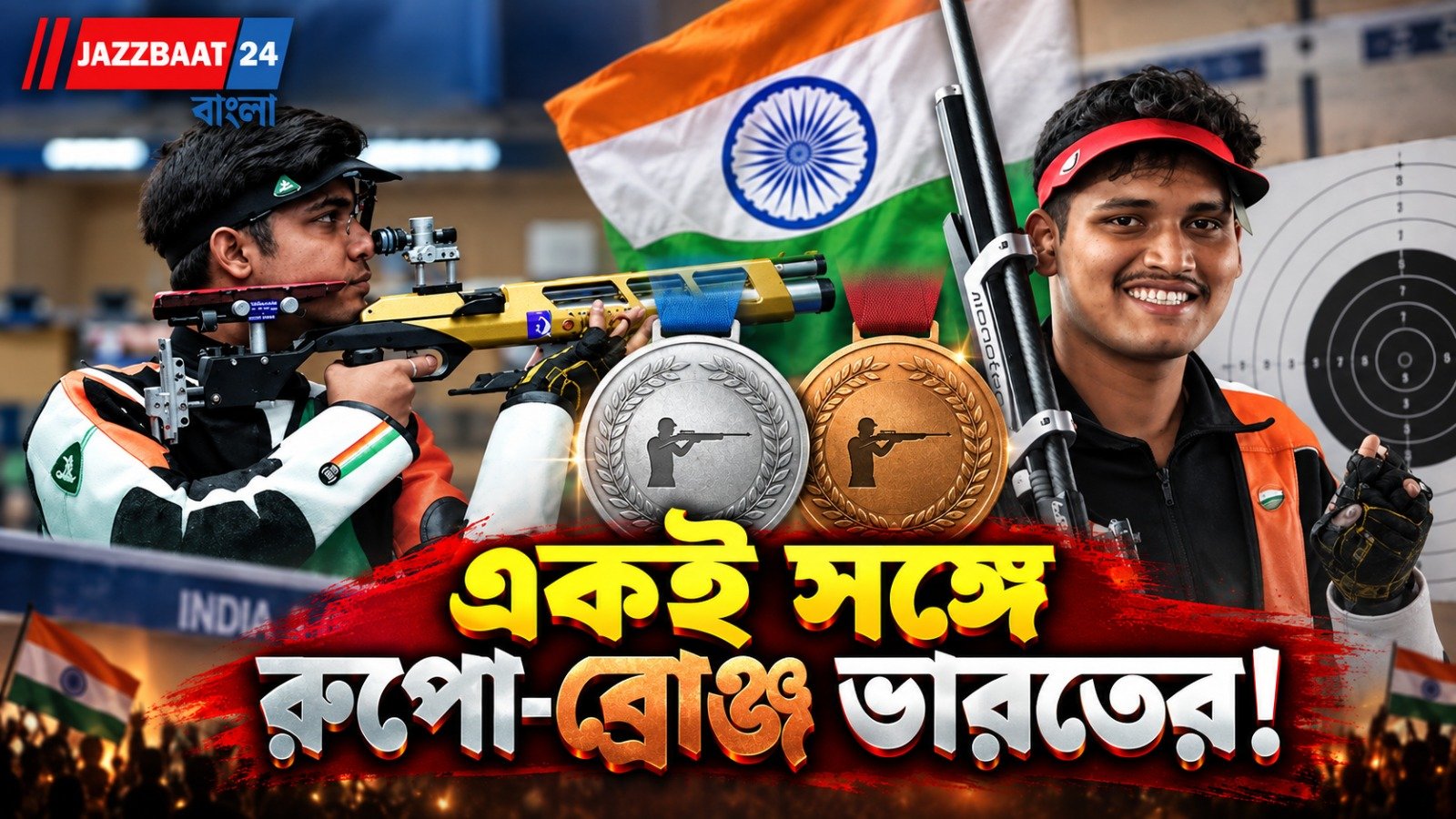 শ্যুটিং রেঞ্জে ডবল ধামাকা, রুপো-ব্রোঞ্জ জয় ধিলন-পাতিলের