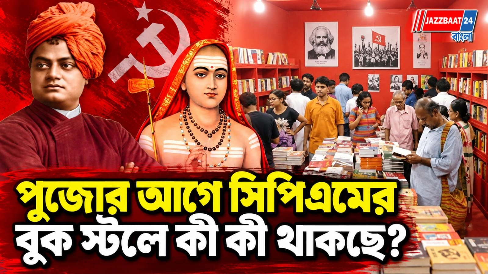 মার্কস-লেনিনের পাশাপাশি এবার বিবেকানন্দ-শঙ্করাচার্য