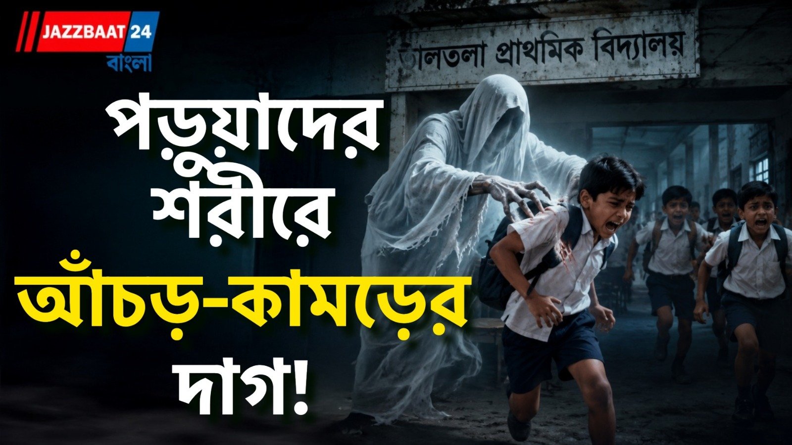 বেঞ্চে বসে পা দোলাচ্ছে ‘সাদা অবয়ব’ আতঙ্কে ফাঁকা হচ্ছে স্কুল