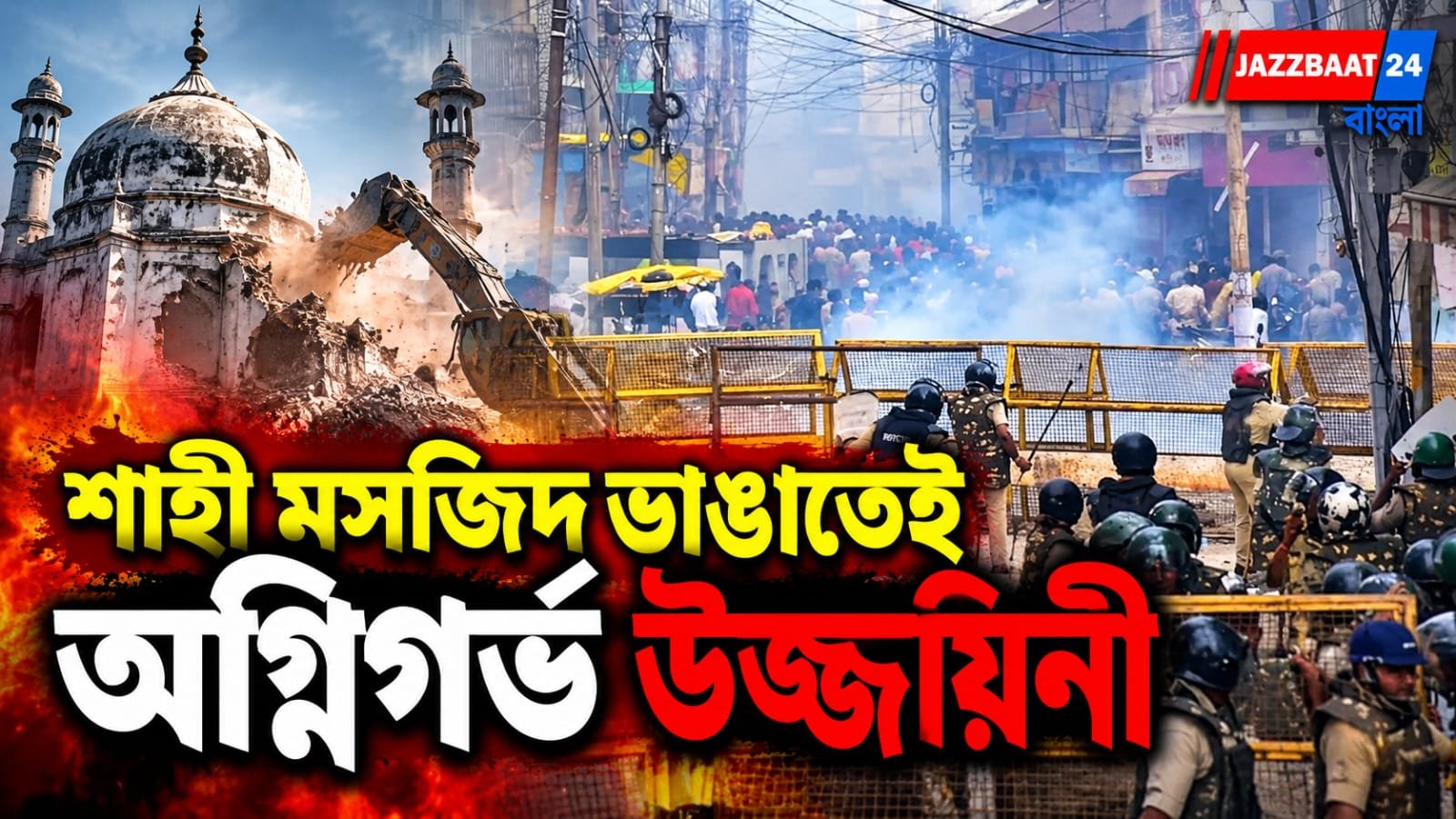 Ujjain: মসজিদের একাংশ ভাঙাকে ঘিরে বিক্ষোভ, পুলিশের সঙ্গে সংঘর্ষে উত্তপ্ত উজ্জয়িনী