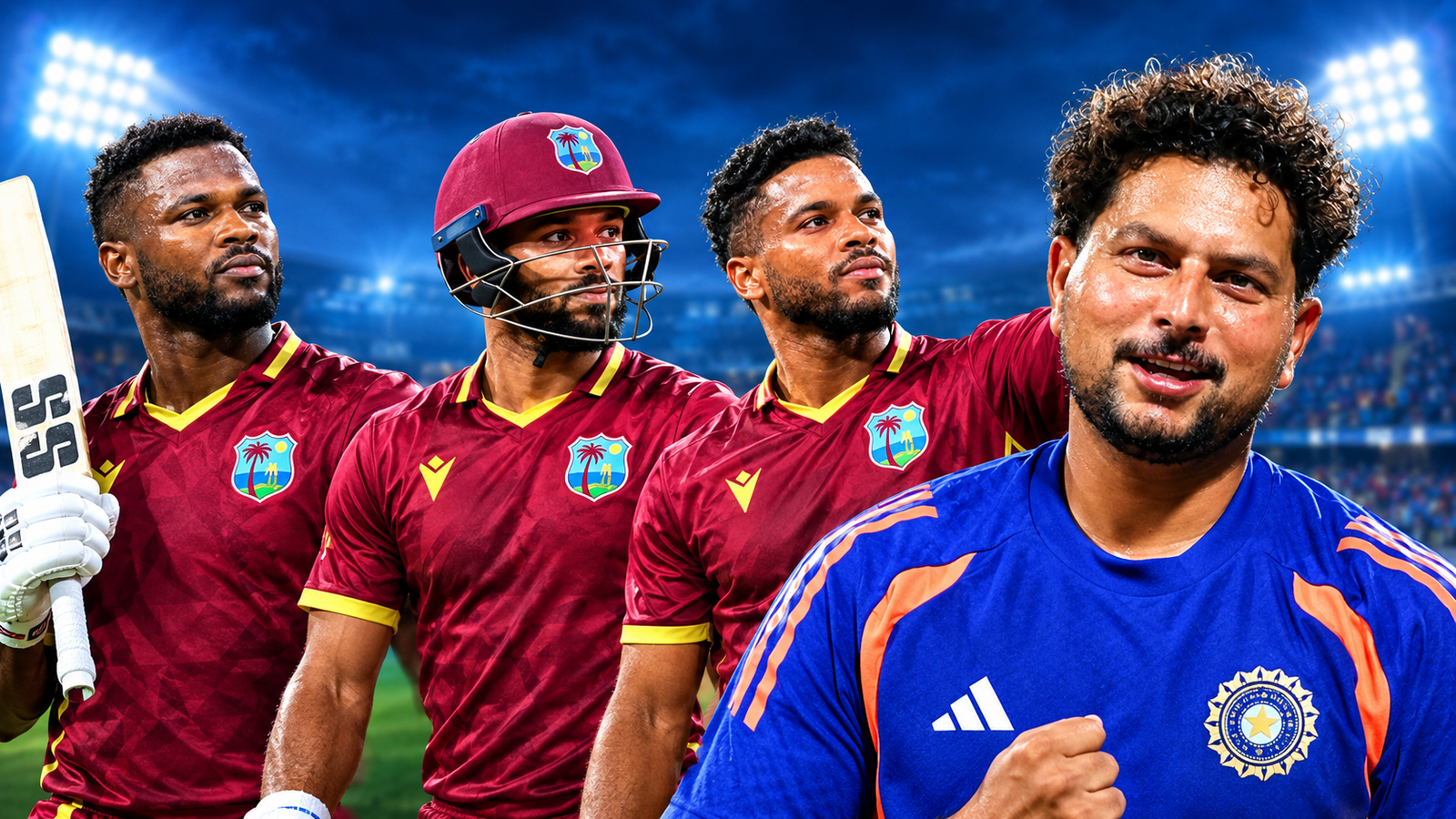 IND Vs WI: এক ইনিংসে তিন-তিনটি সেঞ্চুরি! ক্যারিবিয়ানদের রানের পাহাড়ে চাপা পড়ল কুলদীপের বিরল নজির