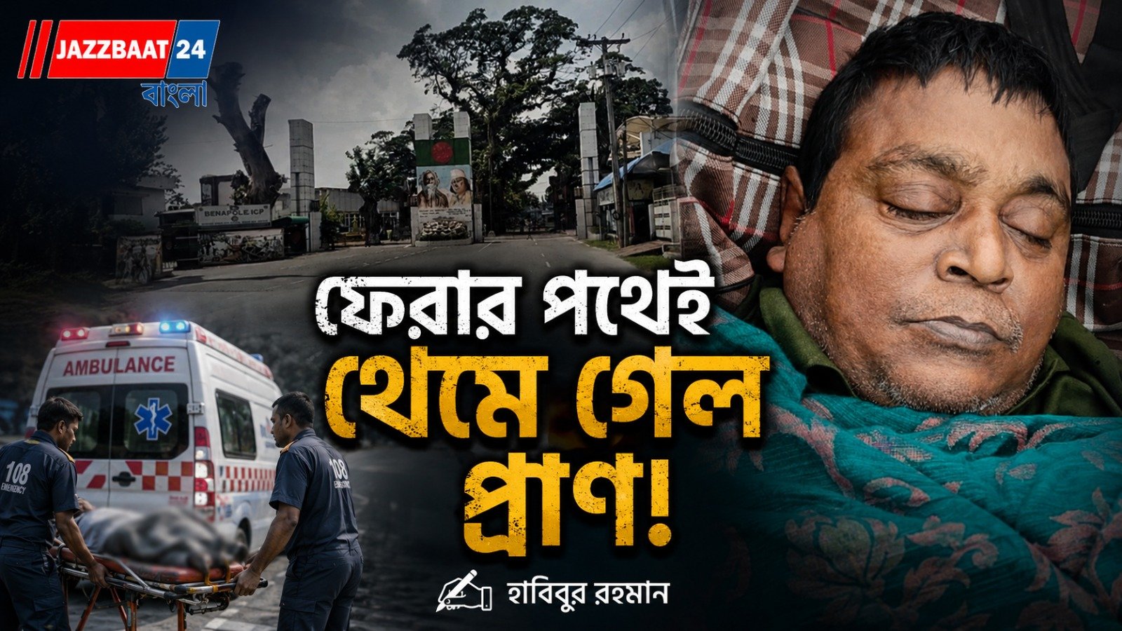 বাংলাদেশের বেনাপোল চেকপোস্টে ভারতীয় পাসপোর্টযাত্রীর মৃত্যু