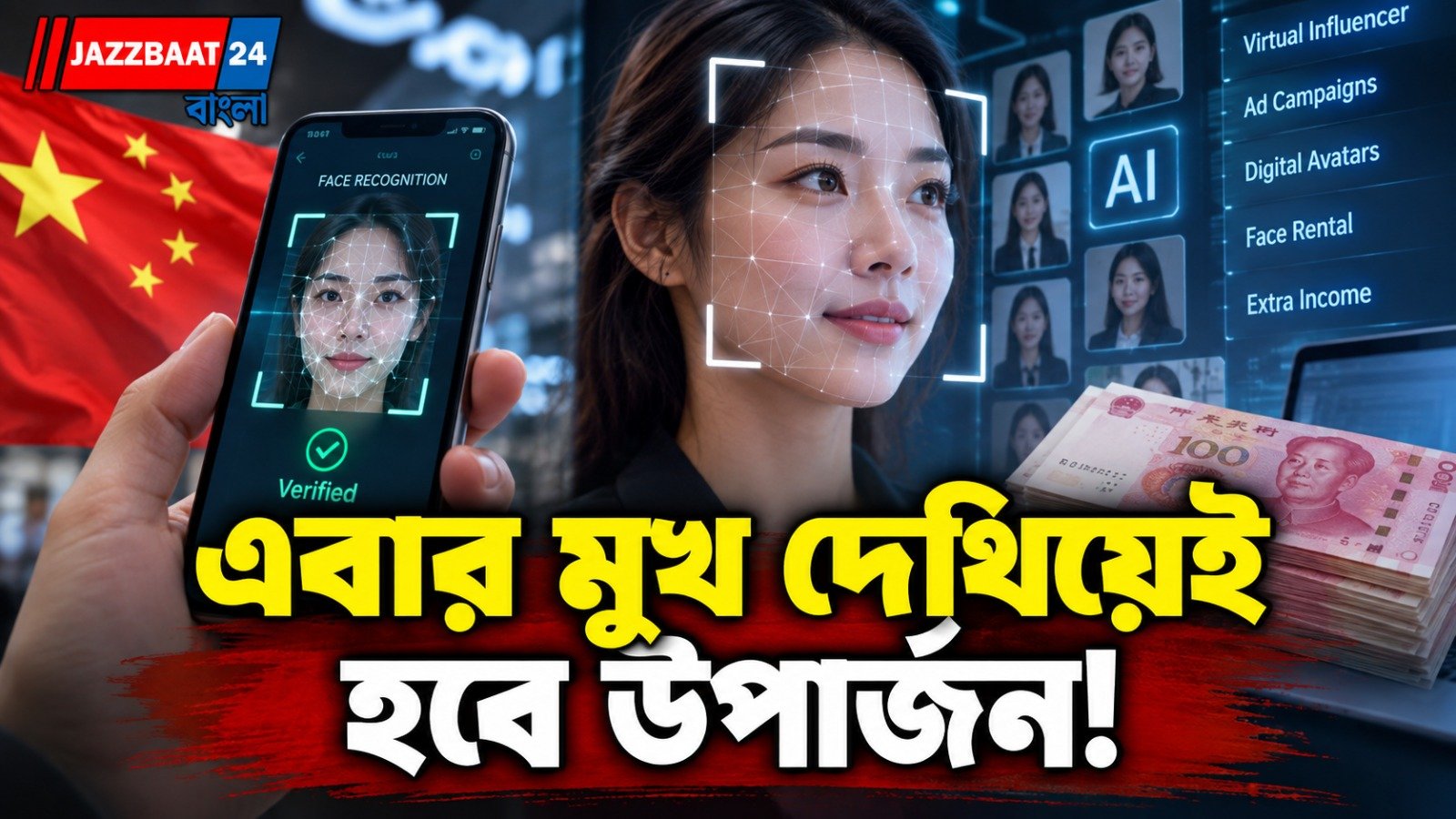 নিজের মুখ ভাড়া দেবেন? চীনে AI বিপ্লব খুলে দিচ্ছে পার্ট-টাইম আয়ের নতুন দরজা