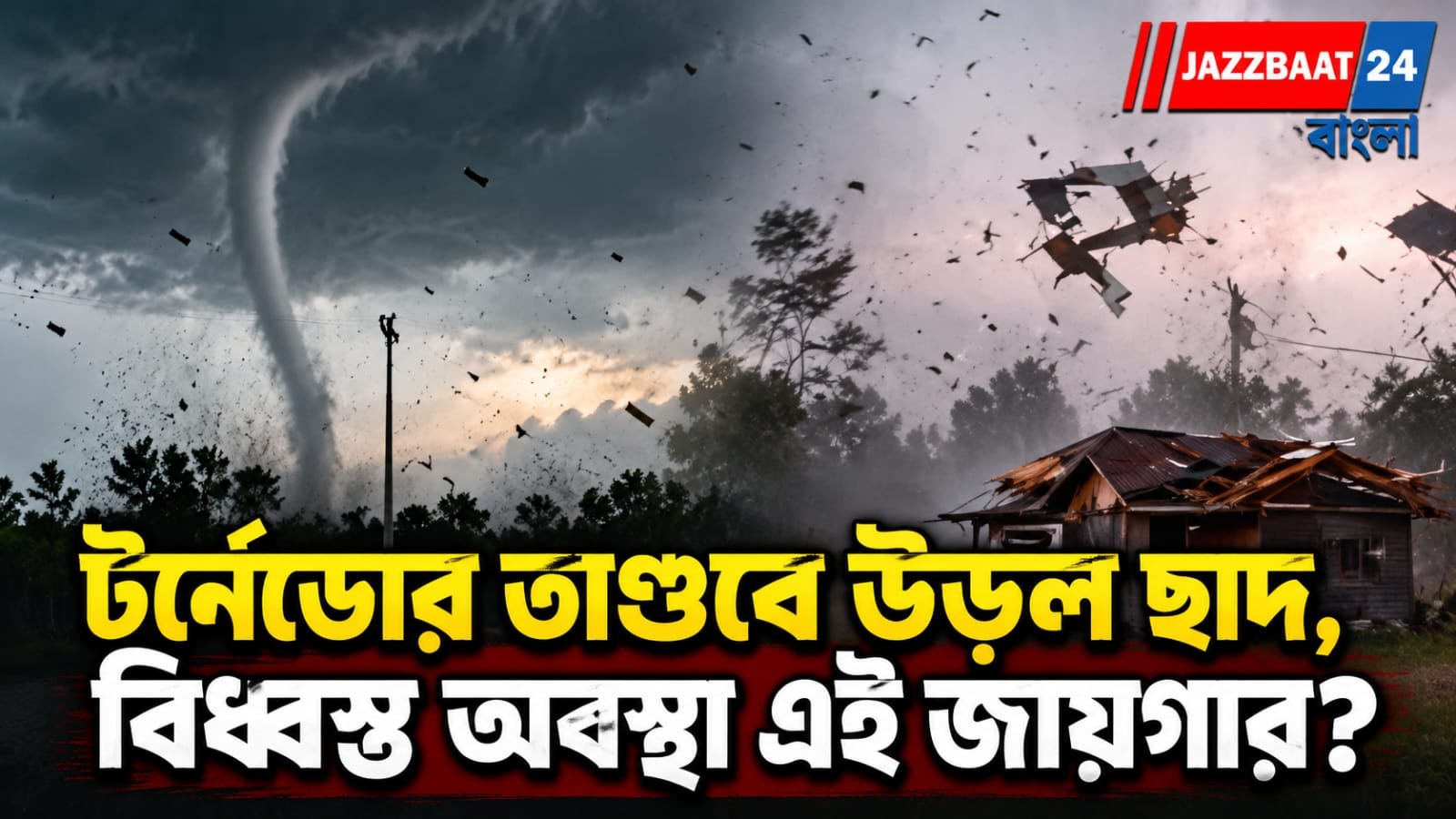 বিধ্বংসী টর্নেডোর দাপটে ব্যাপক ক্ষয়ক্ষতি! জারি হল সতর্কতা